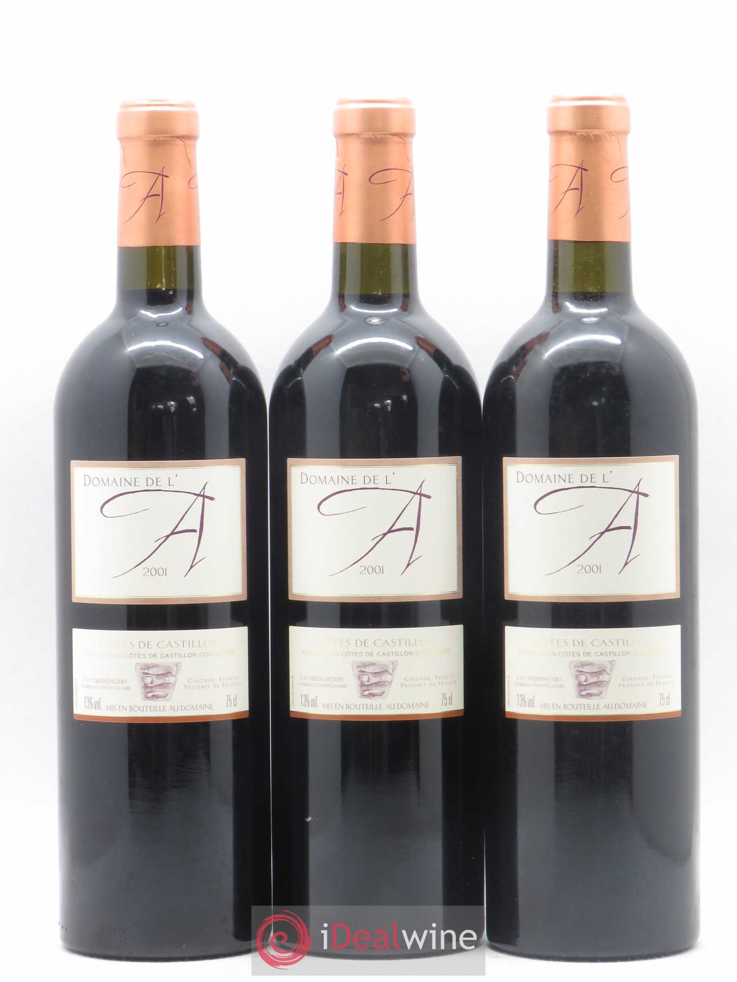 Domaine de l'A 2001 - Lot de 12 bouteilles - 2