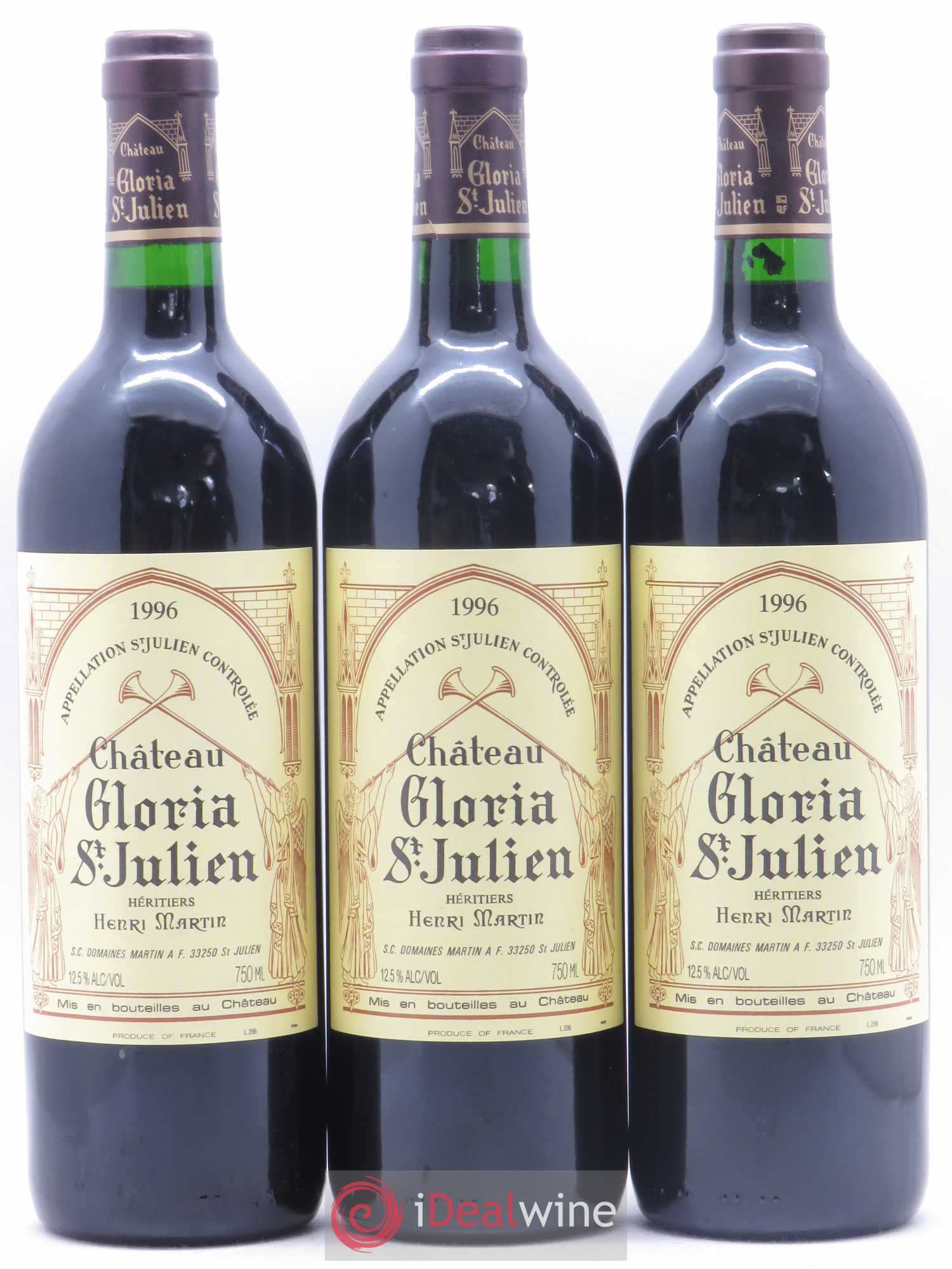 Château Gloria 1996 - Lot de 12 bouteilles - 1