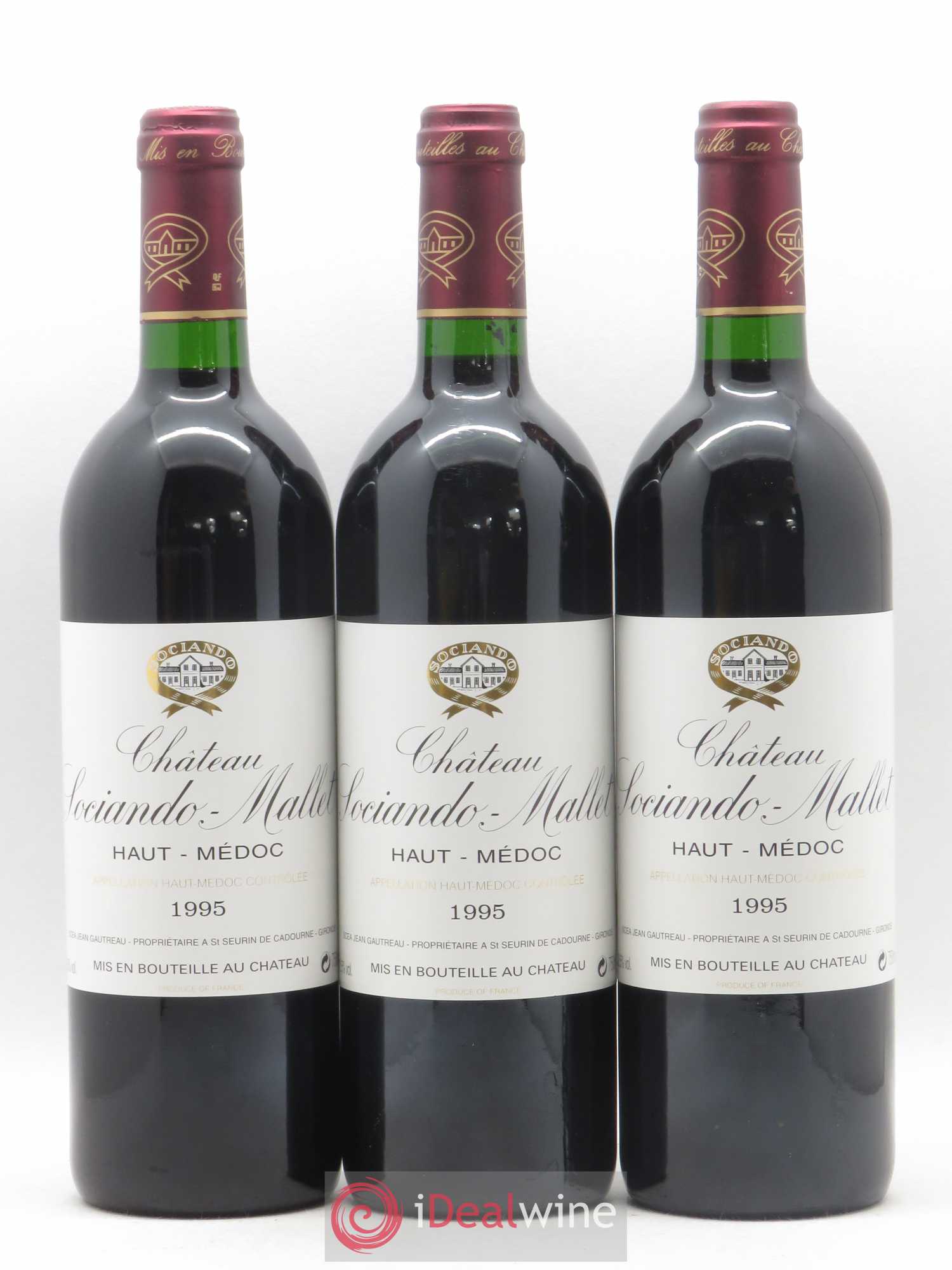 Château Sociando Mallet 1995 - Lot de 12 bouteilles - 3