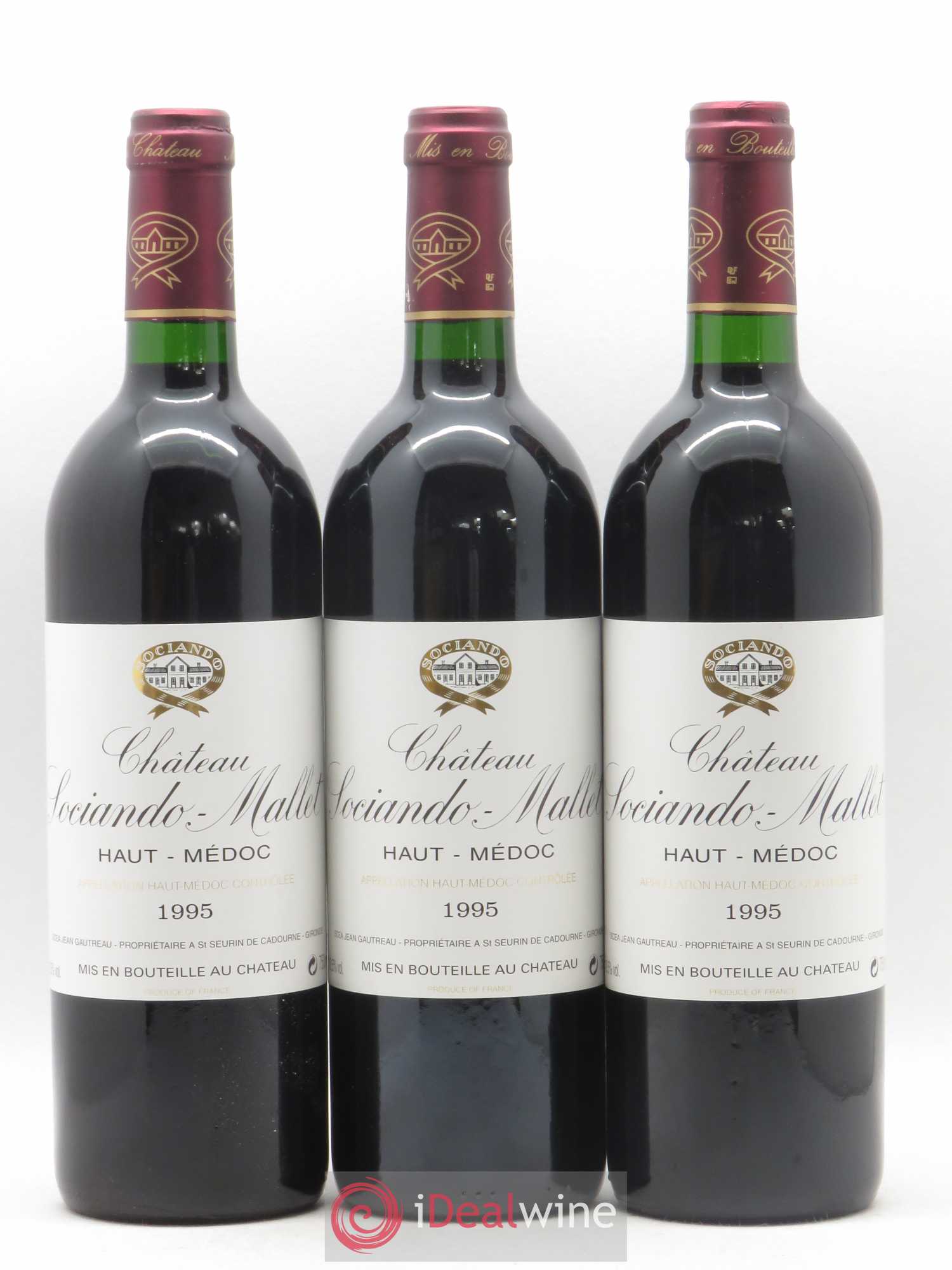 Château Sociando Mallet 1995 - Lot de 12 bouteilles - 4
