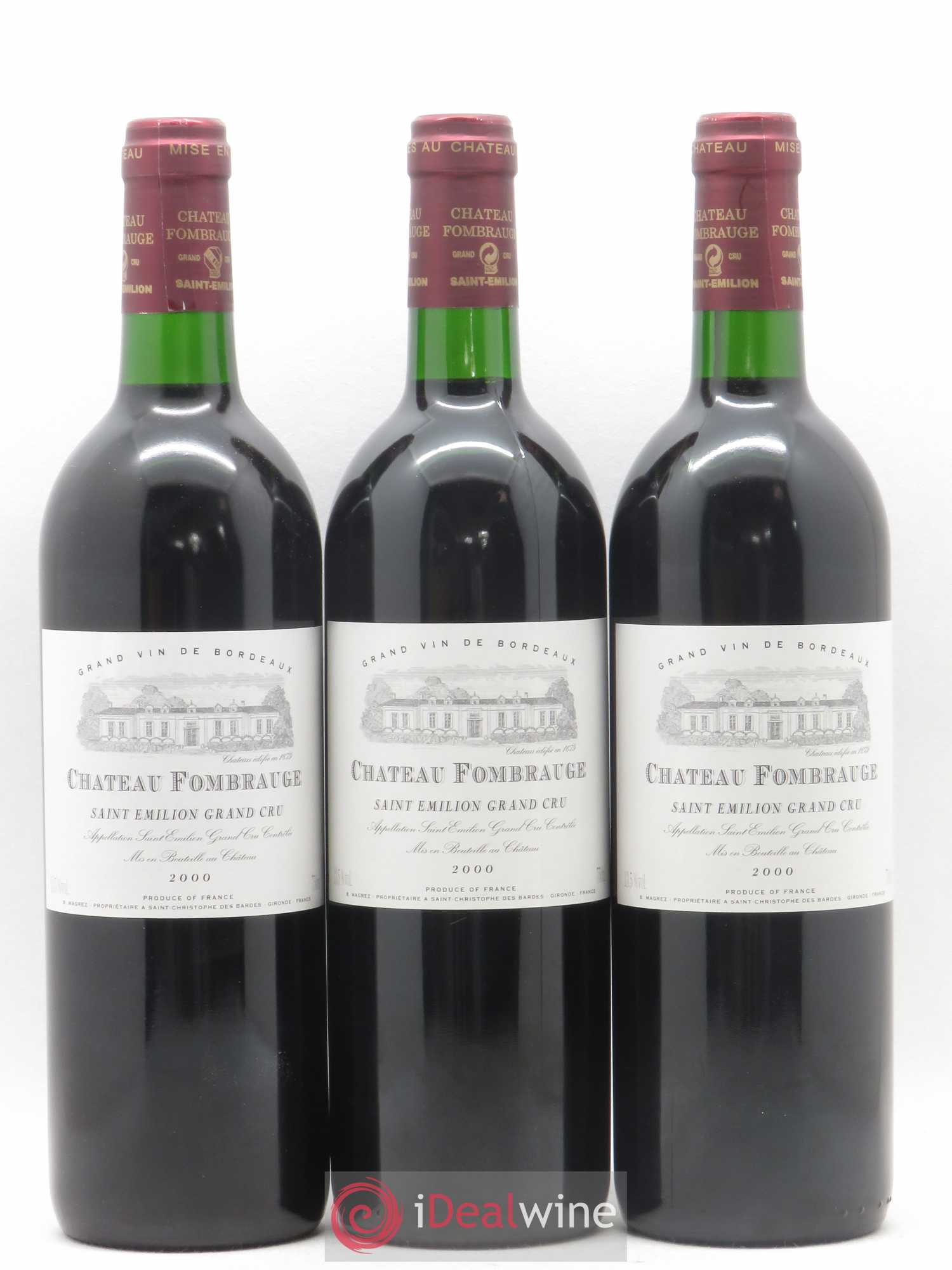 Château Fombrauge Grand Cru Classé 2000 - Lot de 12 bouteilles - 2