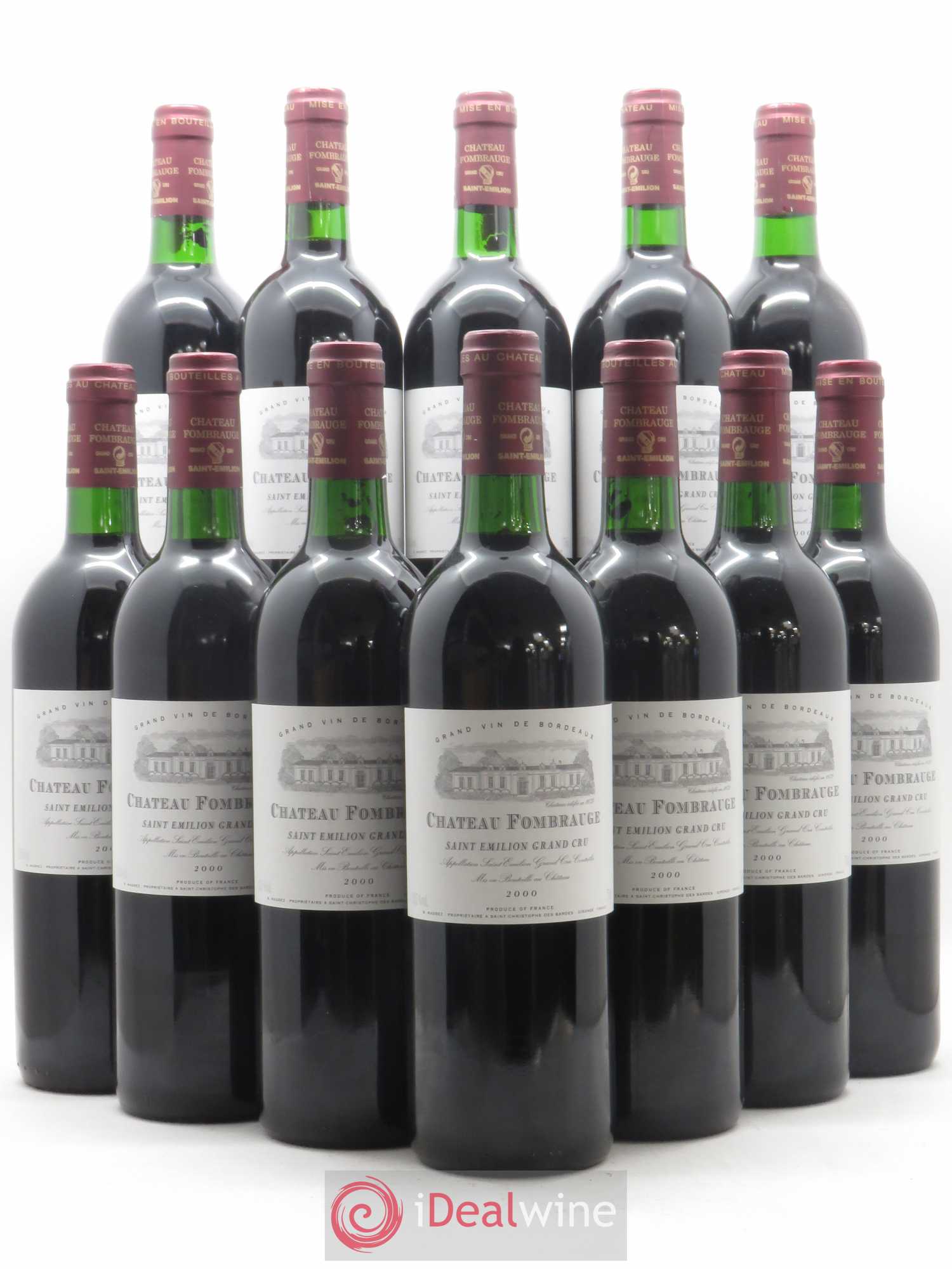 Château Fombrauge Grand Cru Classé 2000 - Lot de 12 bouteilles - 0