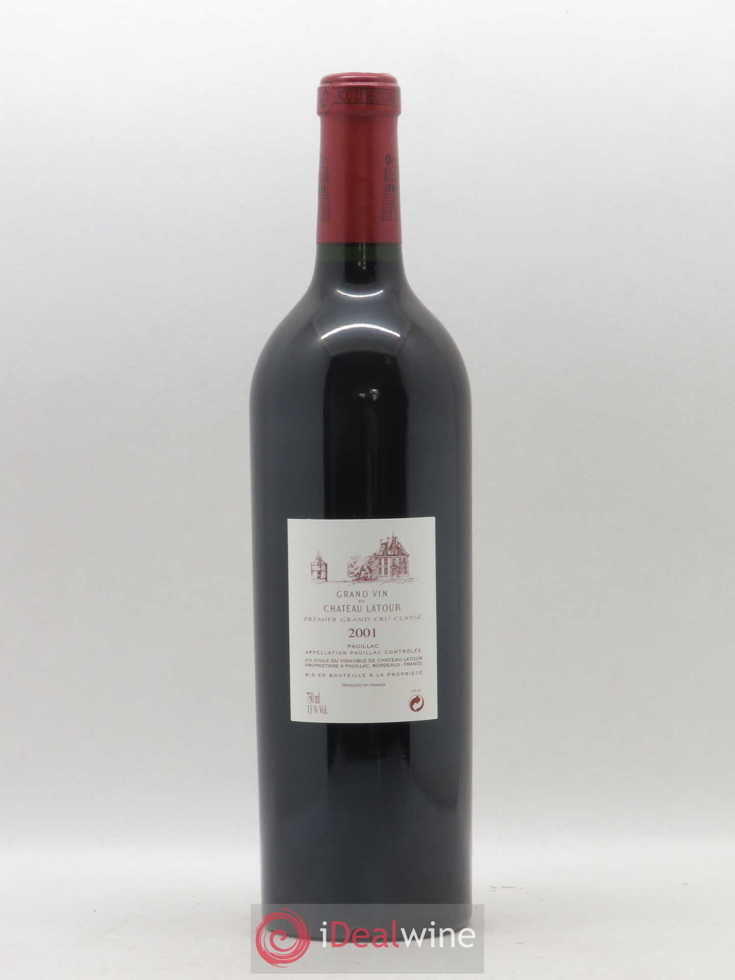 Château Latour 1er Grand Cru Classé 2001 - Lot de 1 bouteille - 1