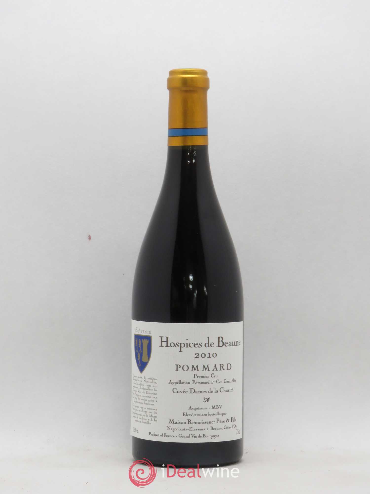 Pommard 1er Cru Cuvée Dames de la Charité Hospices de Beaune Remoissenet 2010 - Posten von 1 Flasche - 0