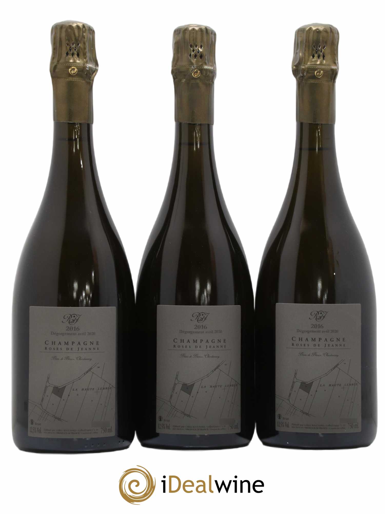 Roses de Jeanne La Haute-Lemblé Cédric Bouchard 2016 - Lot de 3 bouteilles - 1