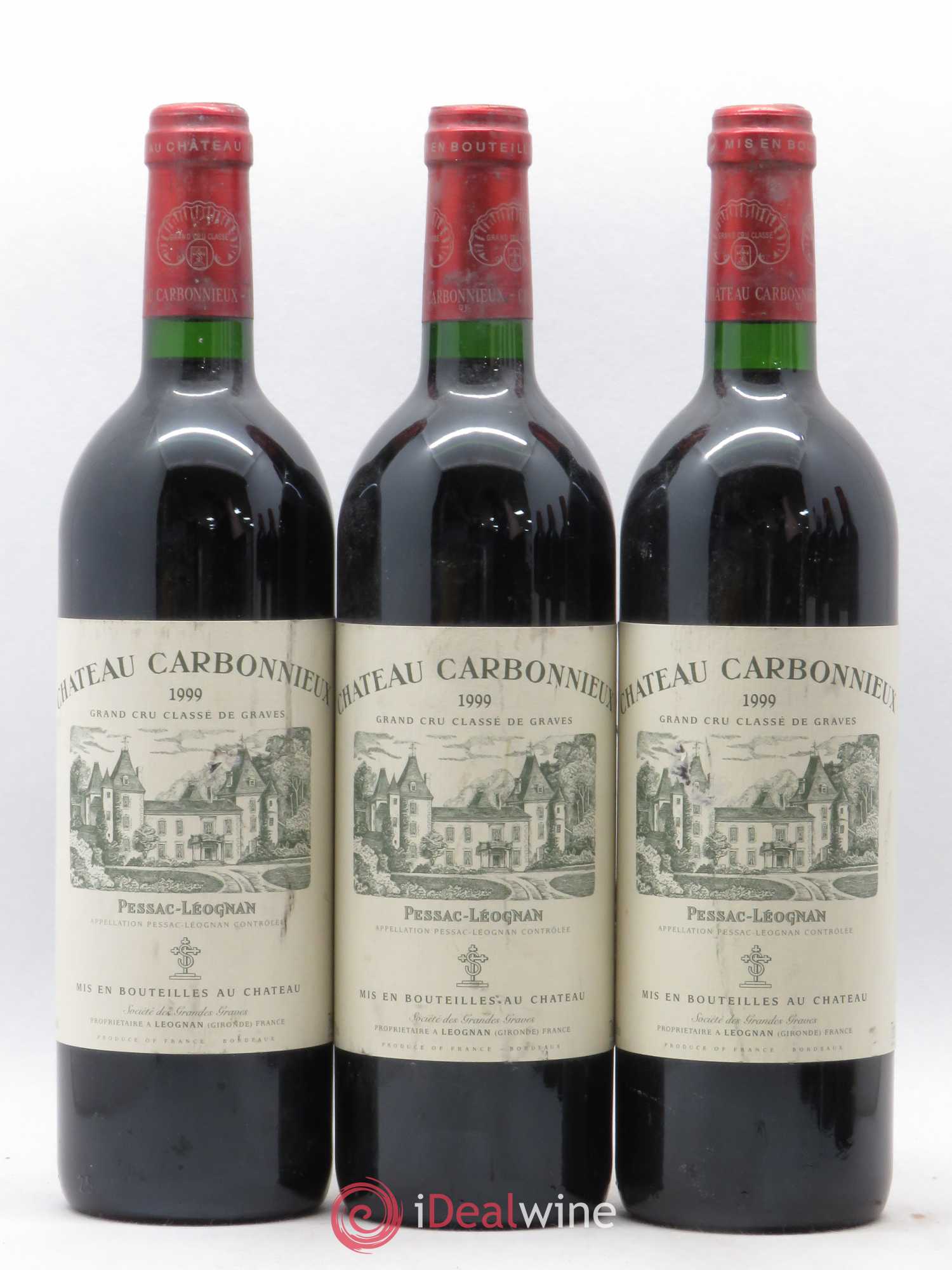 Château Carbonnieux Cru Classé de Graves 1999 - Lot de 6 bouteilles - 1