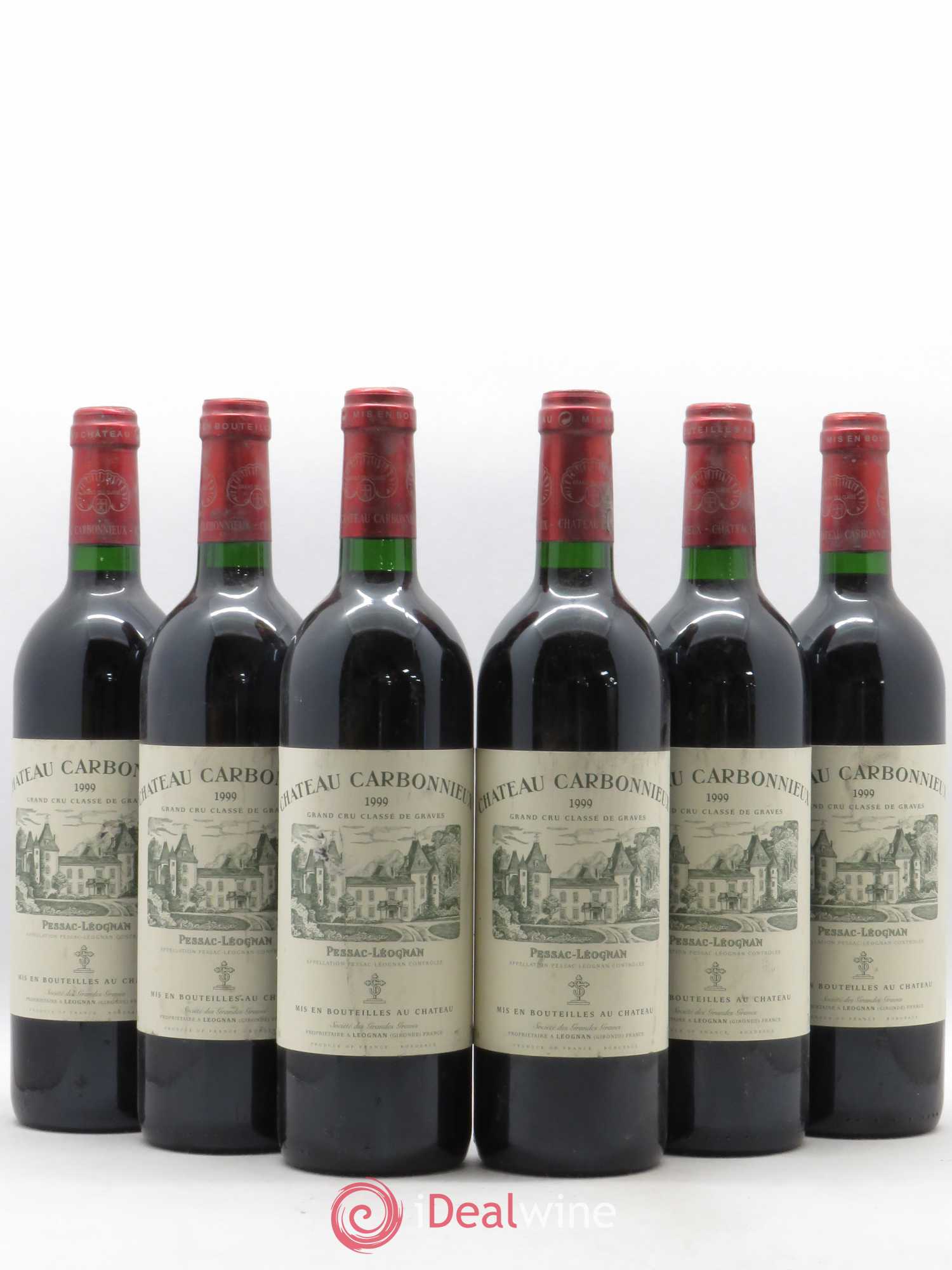 Château Carbonnieux Cru Classé de Graves 1999 - Lot de 6 bouteilles - 0