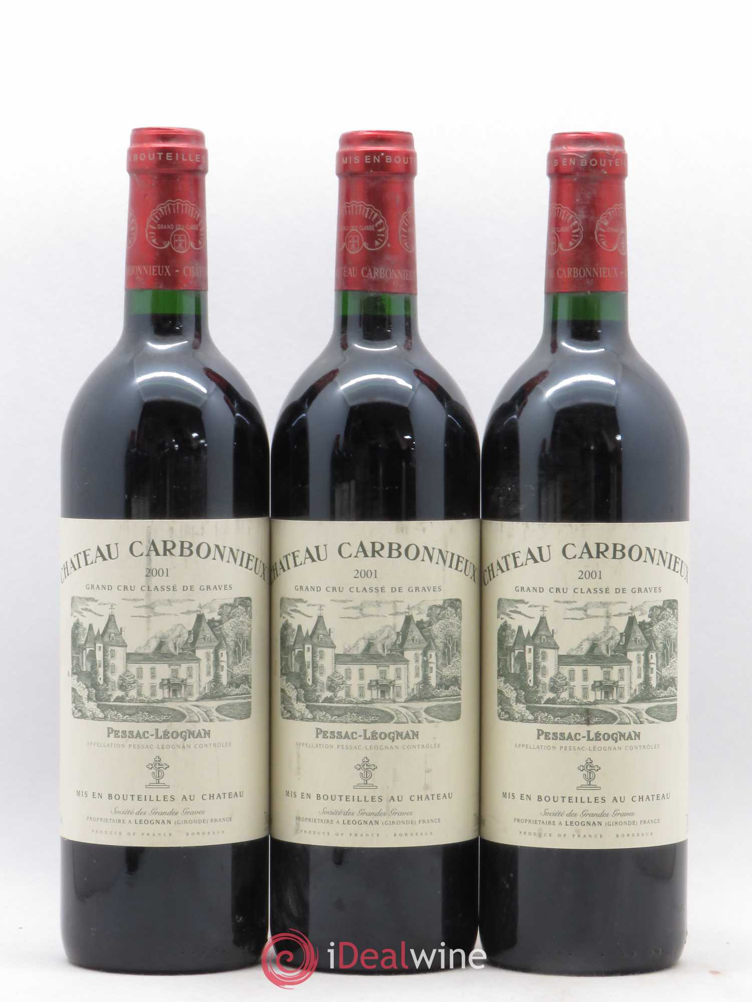 Château Carbonnieux Cru Classé de Graves 2001 - Lot de 6 bouteilles - 2