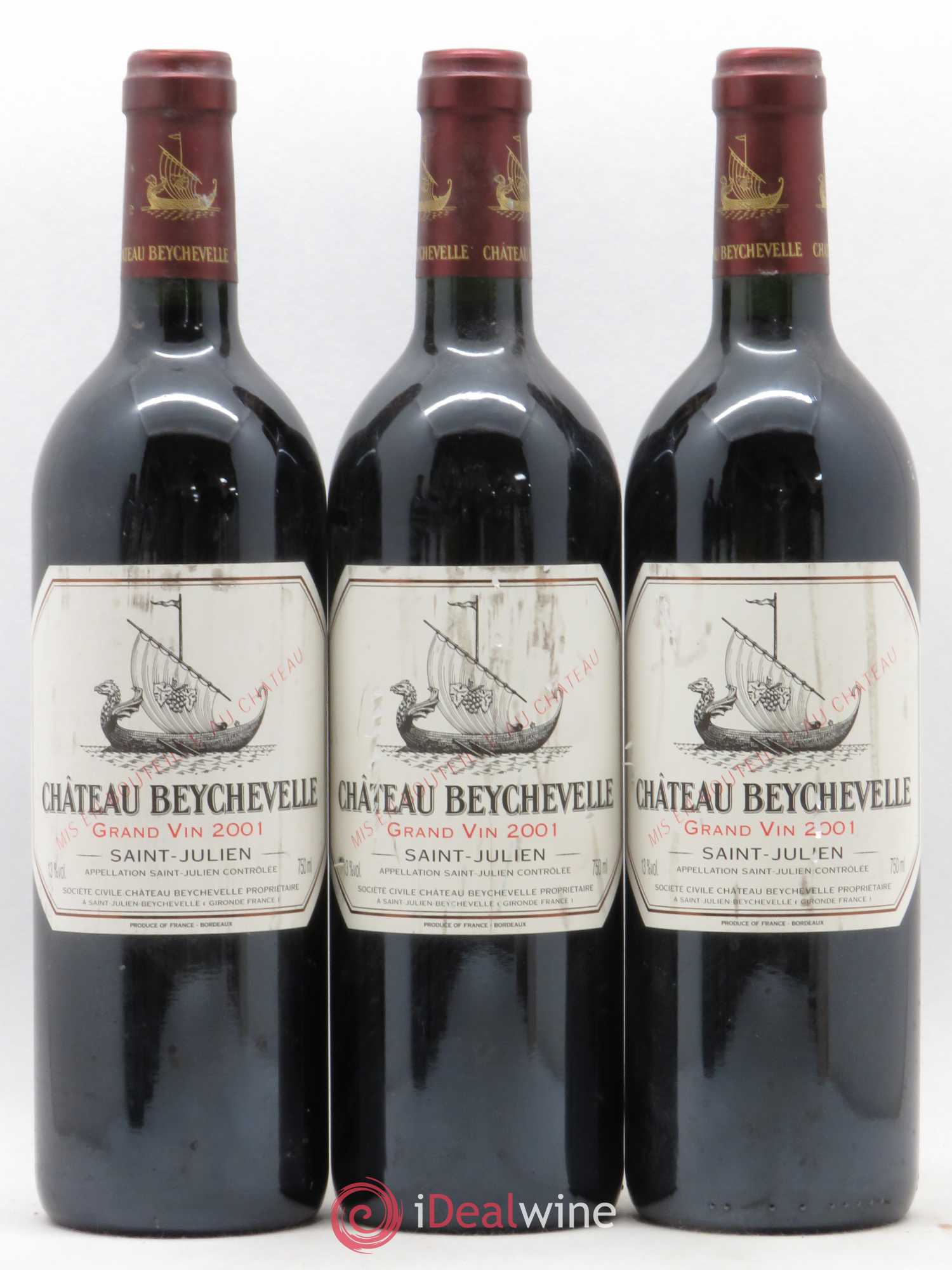 Château Beychevelle 4ème Grand Cru Classé 2001 - Lot de 6 bouteilles - 2