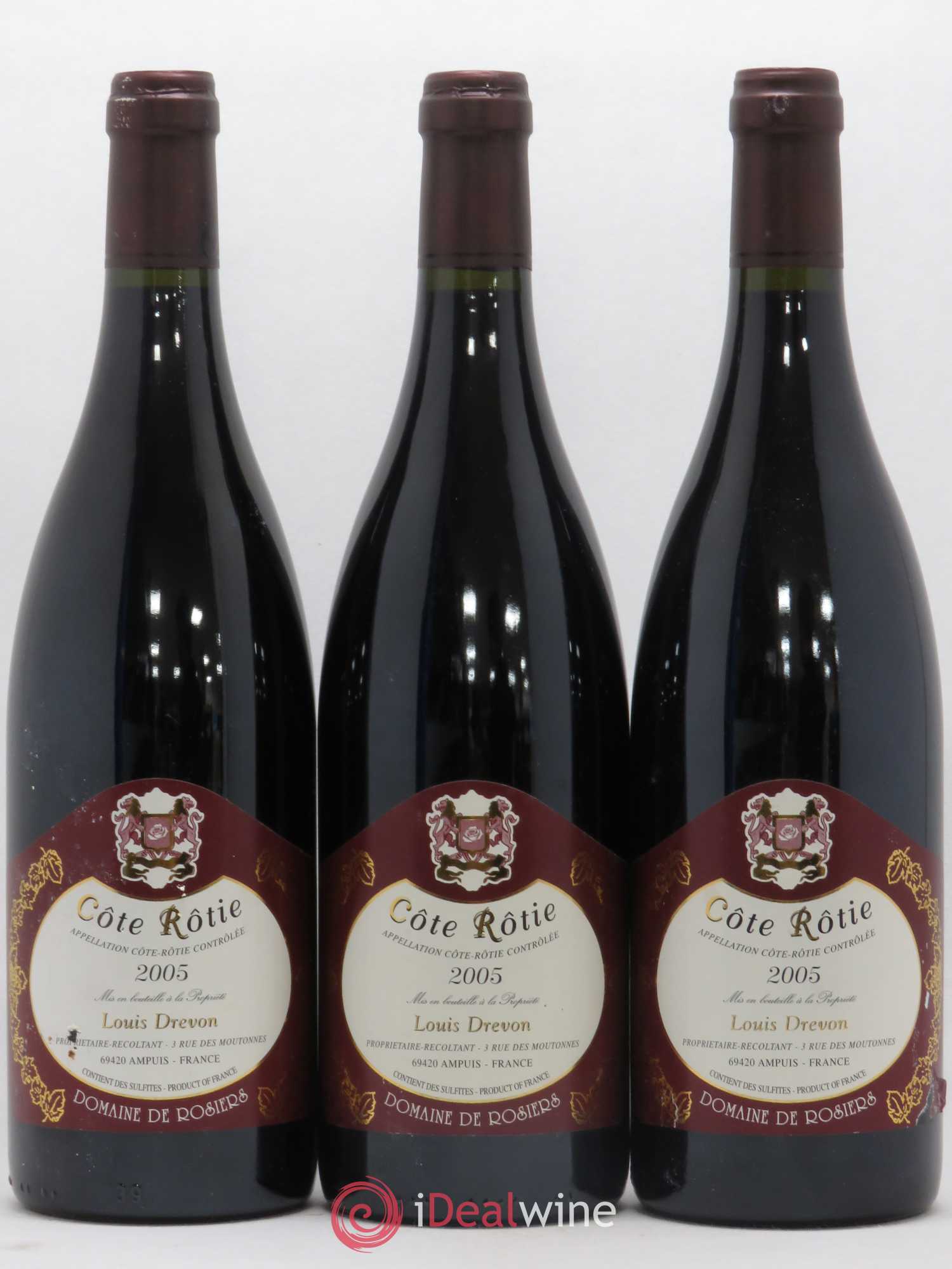 Côte-Rôtie Louis Devron 2005 - Lot de 3 bouteilles - 0