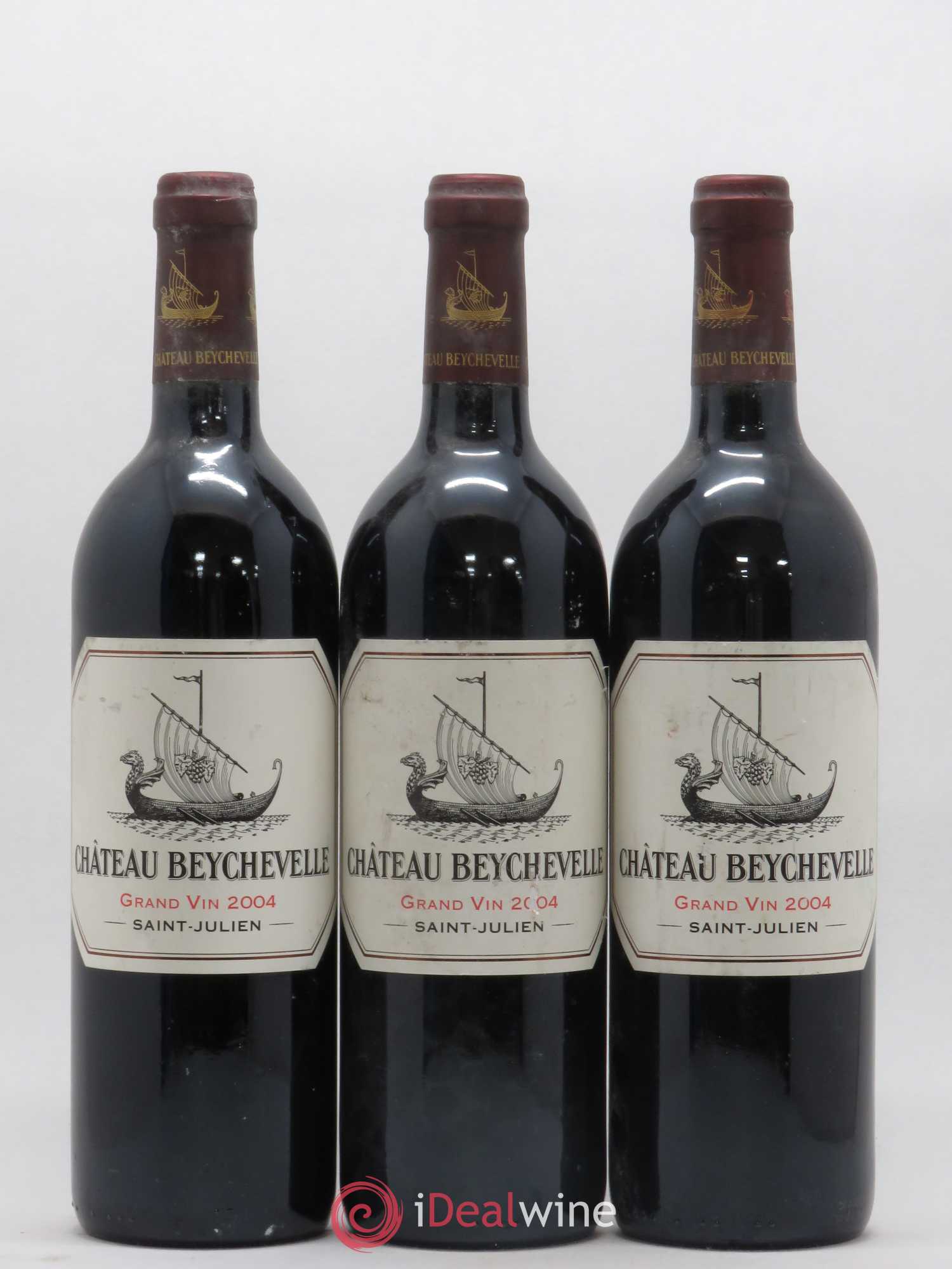 Château Beychevelle 4ème Grand Cru Classé 2004 - Lot de 3 bouteilles - 0