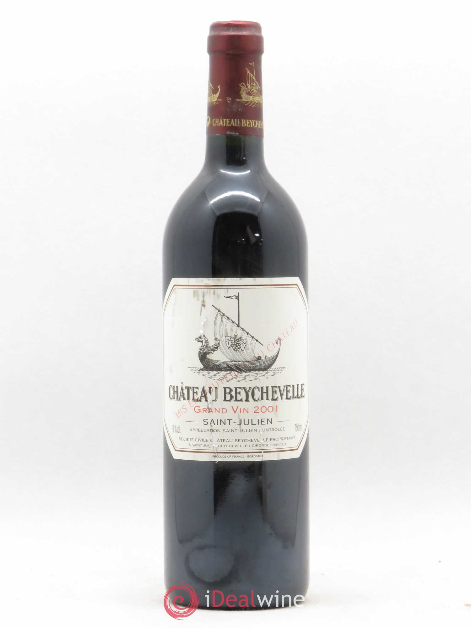 Château Beychevelle 4ème Grand Cru Classé 2001 - Lot de 1 bouteille - 0
