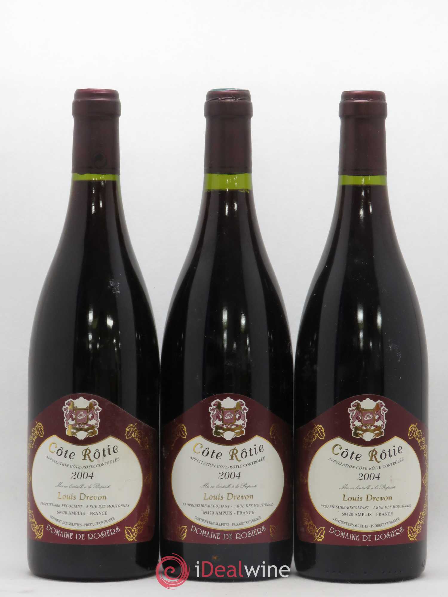 Côte-Rôtie Louis Devron 2004 - Lot de 3 bouteilles - 0