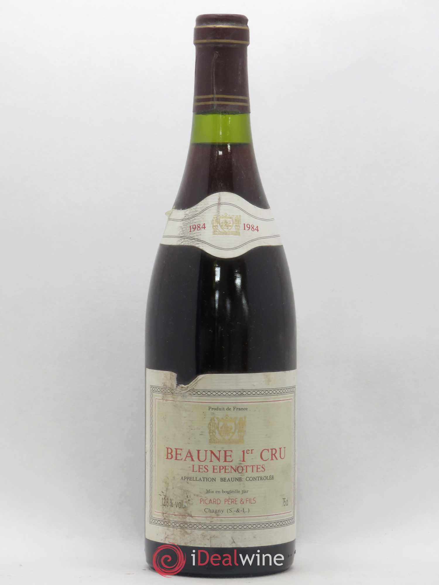 Beaune 1er Cru Les Epenottes Domaine Jean Boillot 1984 - Lot de 1 bouteille - 0