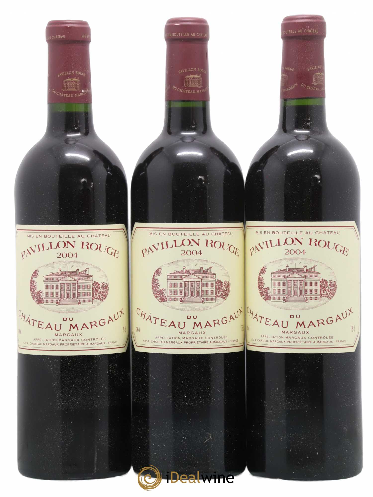 Pavillon Rouge du Château Margaux Second Vin 2004 - Lot de 3 bouteilles - 0