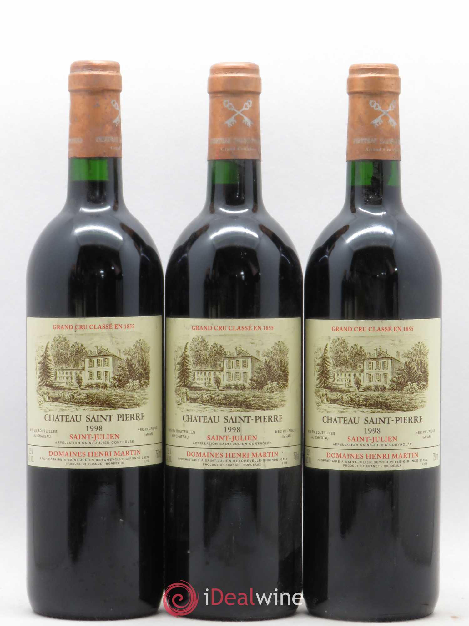 Château Saint-Pierre 4ème Grand Cru Classé 1998 - Lot de 6 bouteilles - 2