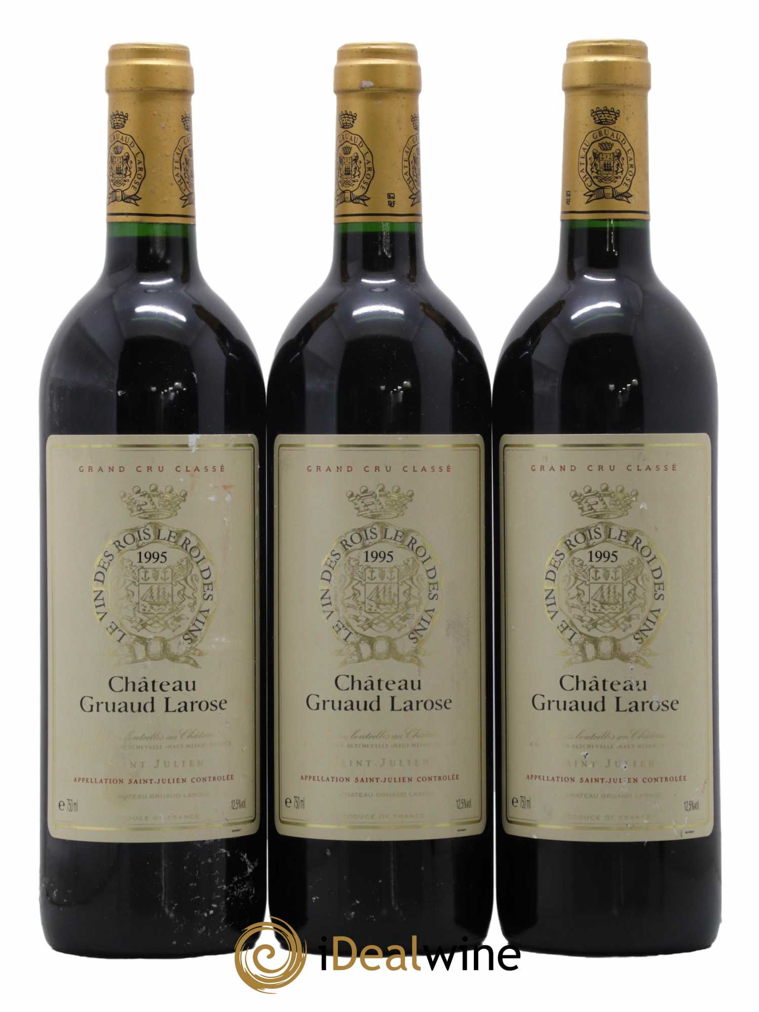 Château Gruaud Larose 2ème Grand Cru Classé 1995 - Lot de 3 bouteilles - 0
