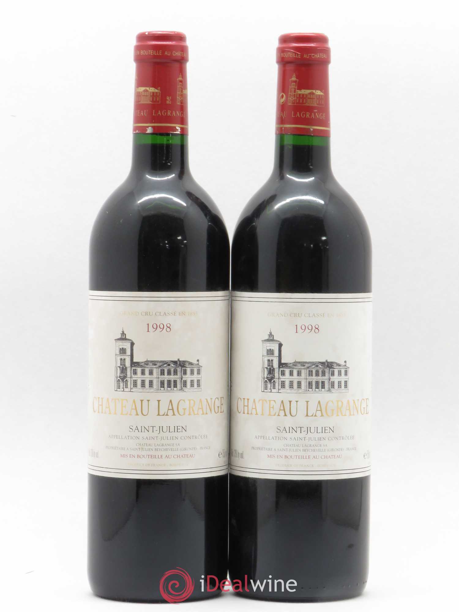 Château Lagrange 3ème Grand Cru Classé 1998 - Lot de 2 bouteilles - 0