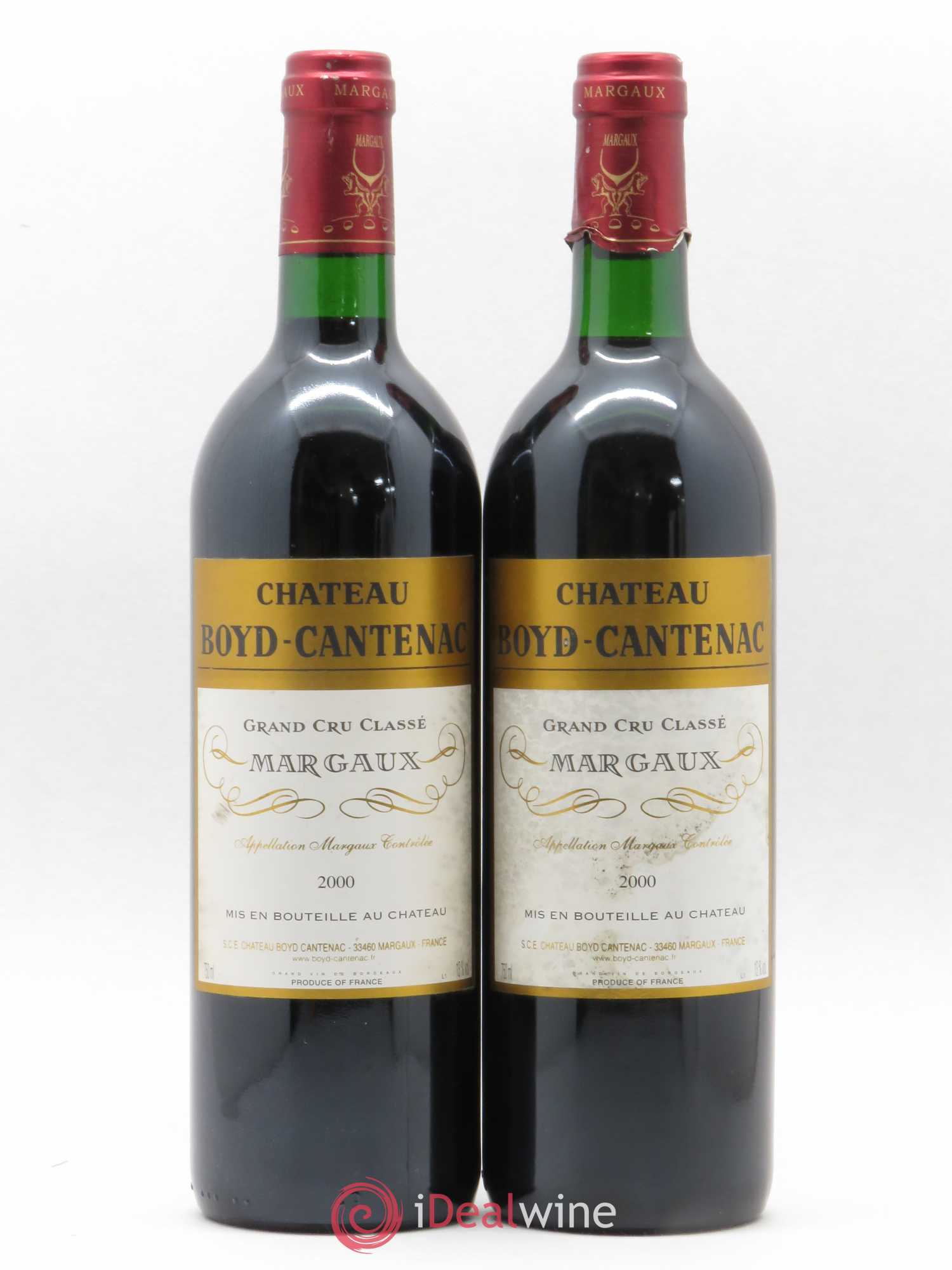Château Boyd Cantenac 3ème Grand Cru Classé 2000 - Lotto di 2 bottiglie - 0