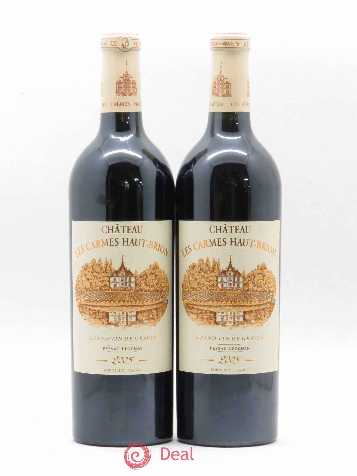 Château Les Carmes Haut-Brion 2005 - Lot de 2 bouteilles - 0
