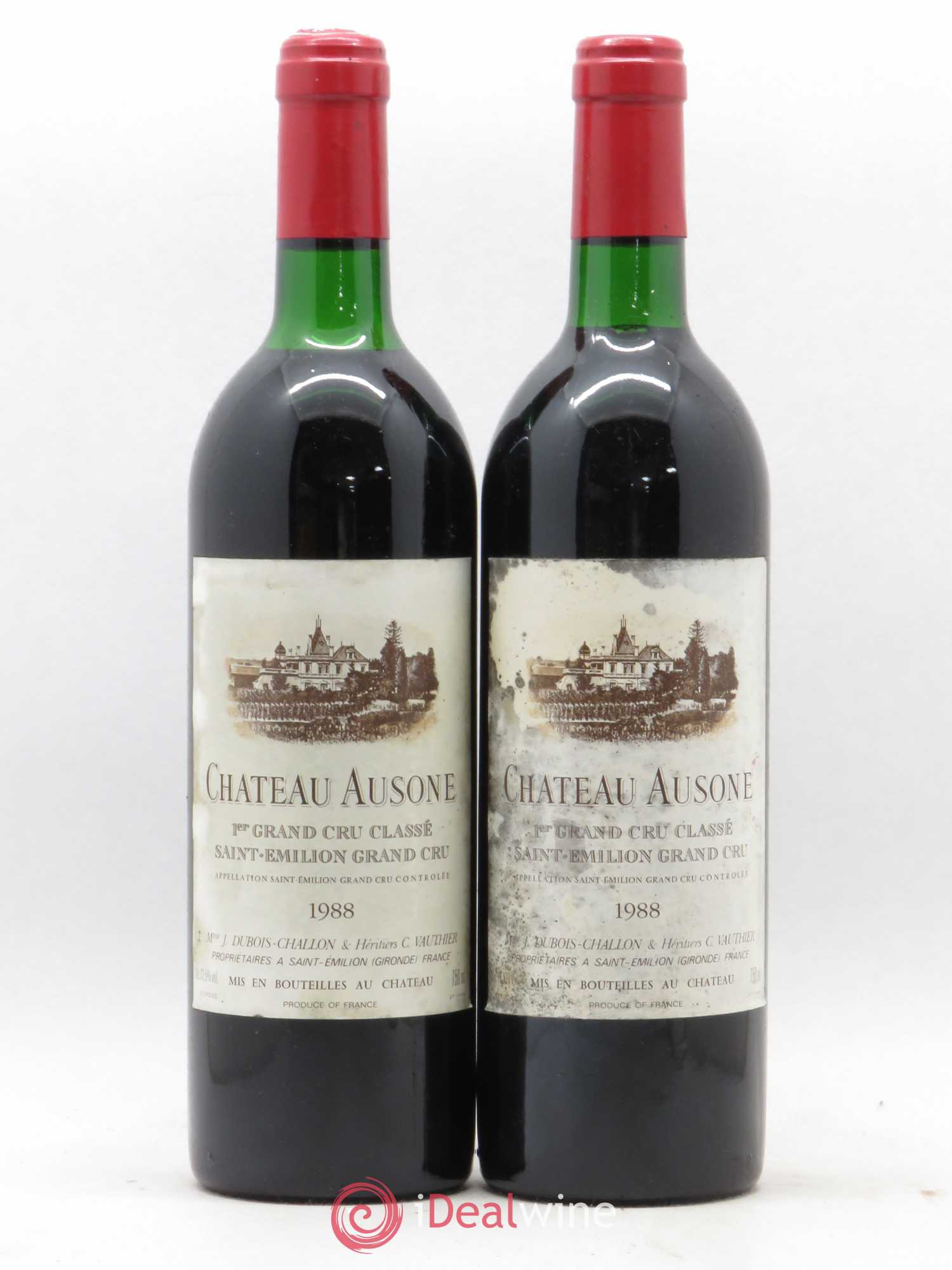 Château Ausone 1er Grand Cru Classé A 1988 - Lot de 2 bouteilles - 0