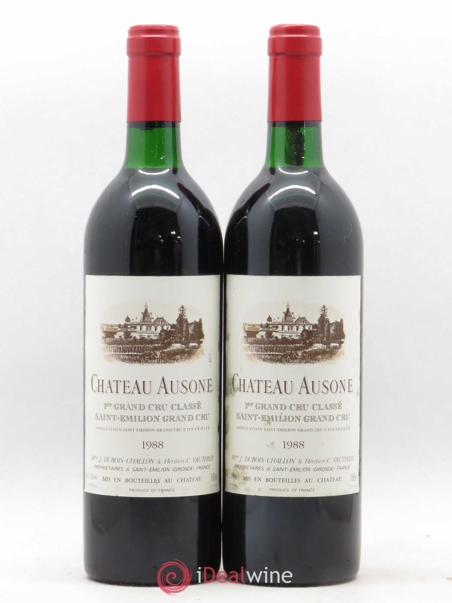 Château Ausone 1er Grand Cru Classé A 1988 - Lot de 2 bouteilles - 0