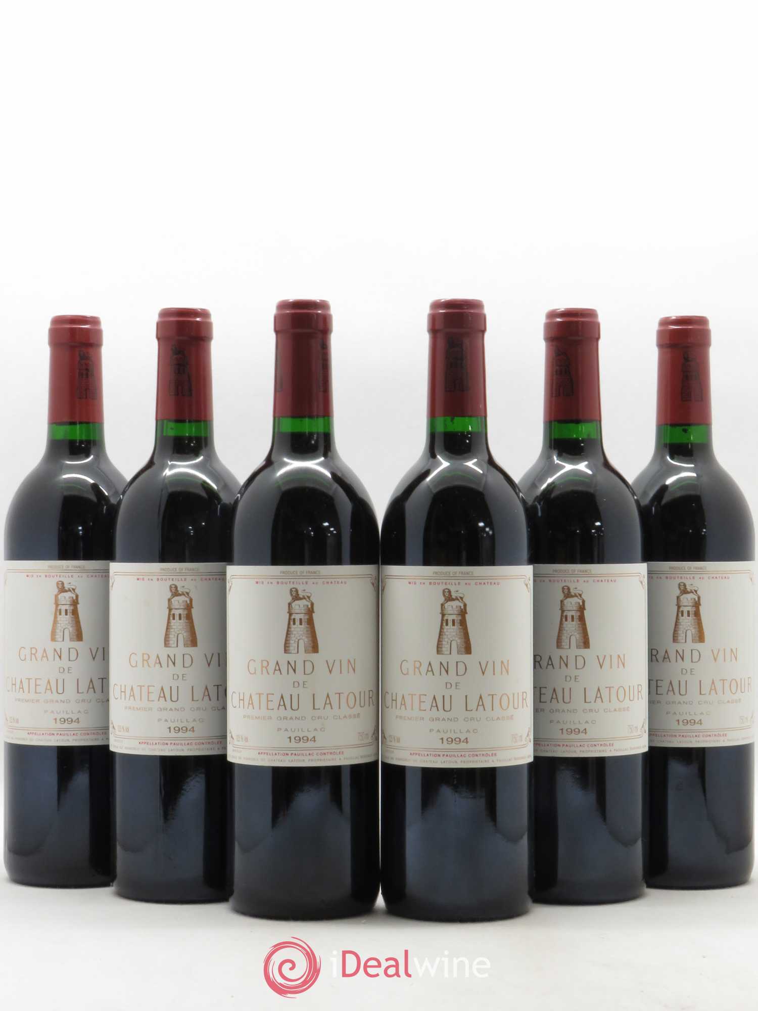 Château Latour 1er Grand Cru Classé 1994 - Lot de 6 bouteilles - 0