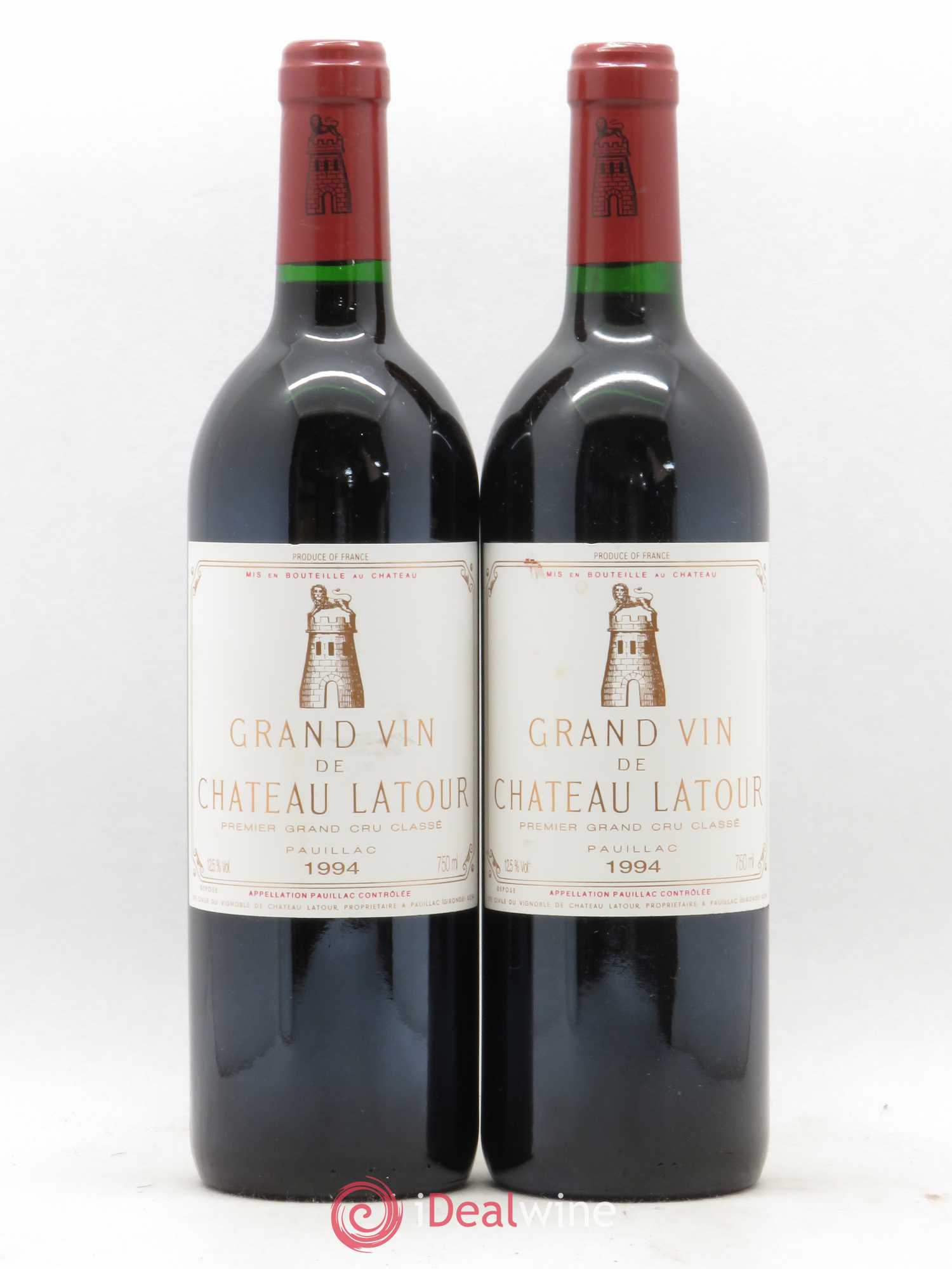 Château Latour 1er Grand Cru Classé 1994 - Lot de 2 bouteilles - 0