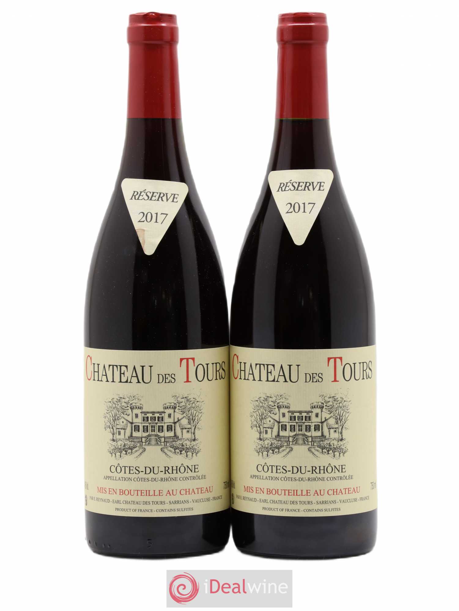 Côtes-du-Rhône Château des Tours Emmanuel Reynaud 2017 - Lot de 2 bouteilles - 0