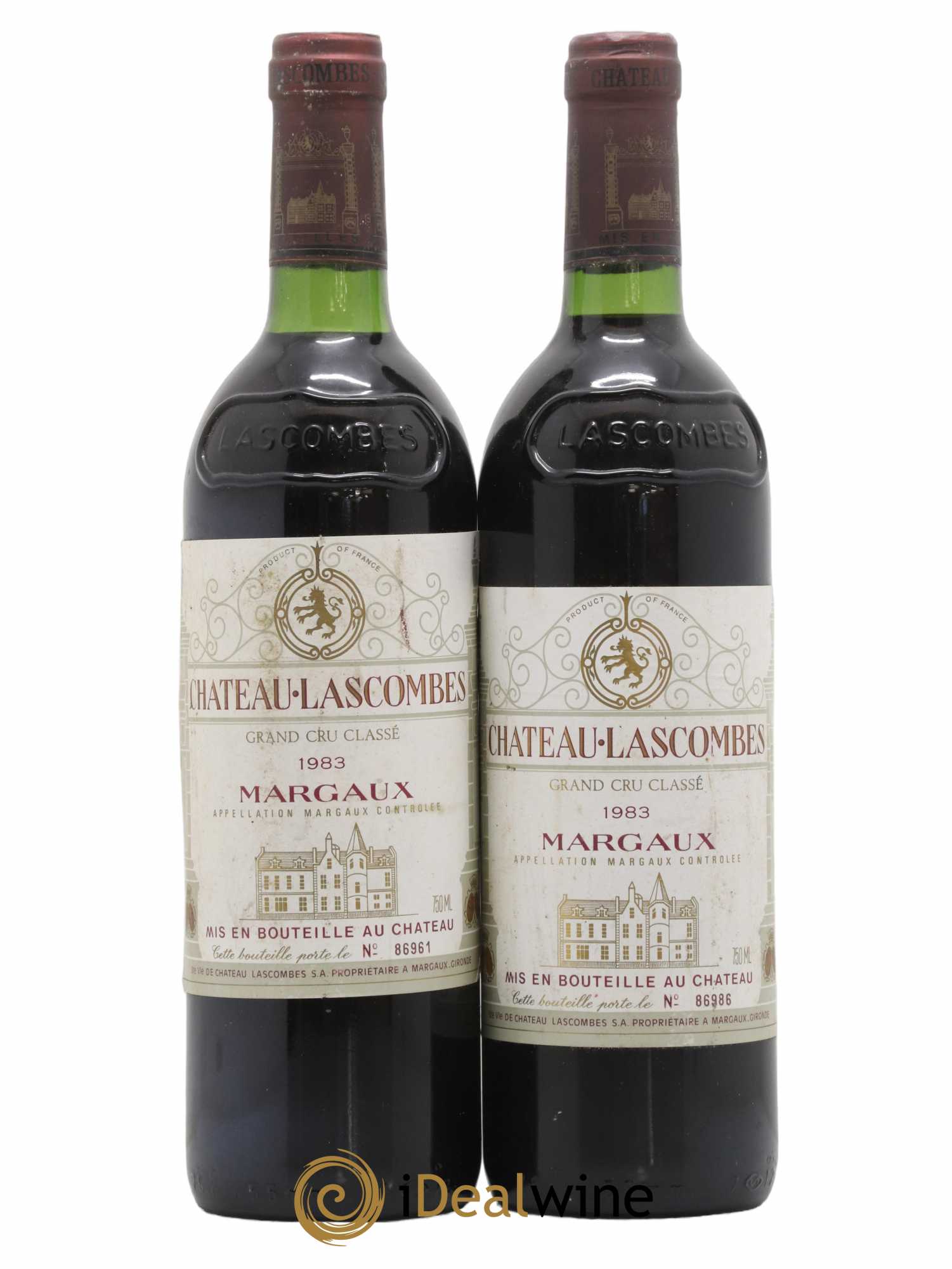 Château Lascombes 2ème Grand Cru Classé 1983 - Lot de 2 bouteilles - 0