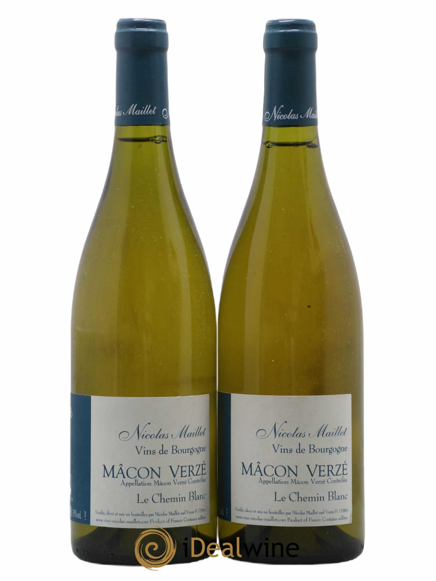 Mâcon-Verzé Le Chemin Blanc Nicolas Maillet 2016 - Lot de 2 bouteilles - 0