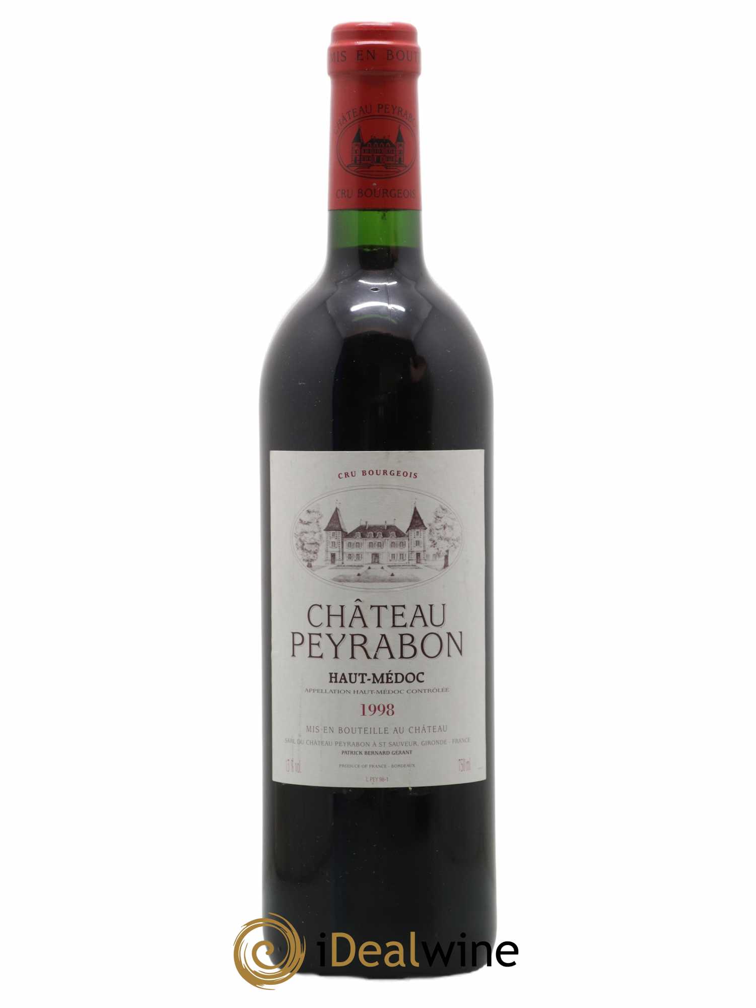 Château Peyrabon Cru Bourgeois 1998 - Lot de 1 bouteille - 0