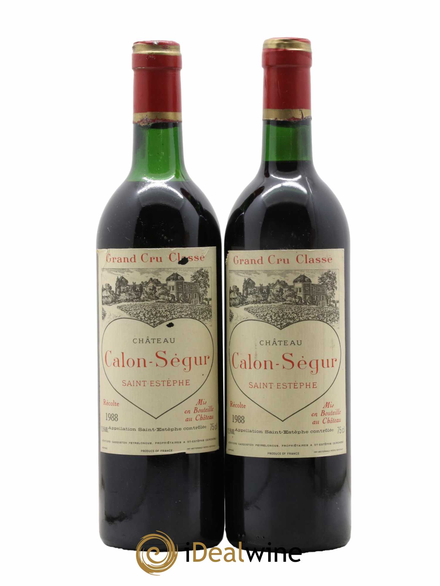 Château Calon Ségur 3ème Grand Cru Classé 1988 - Lot de 2 bouteilles - 0