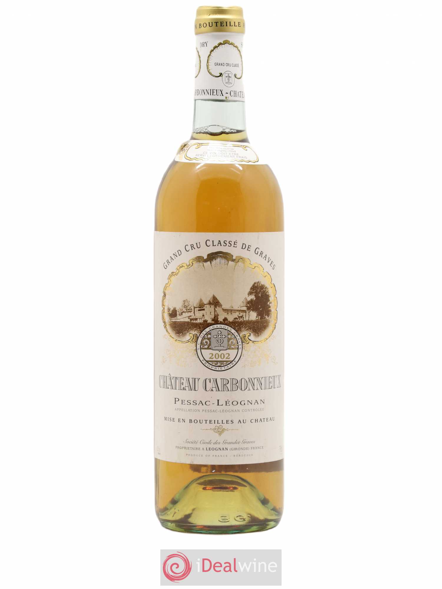 Château Carbonnieux Cru Classé de Graves 2002 - Lot de 1 bouteille - 0