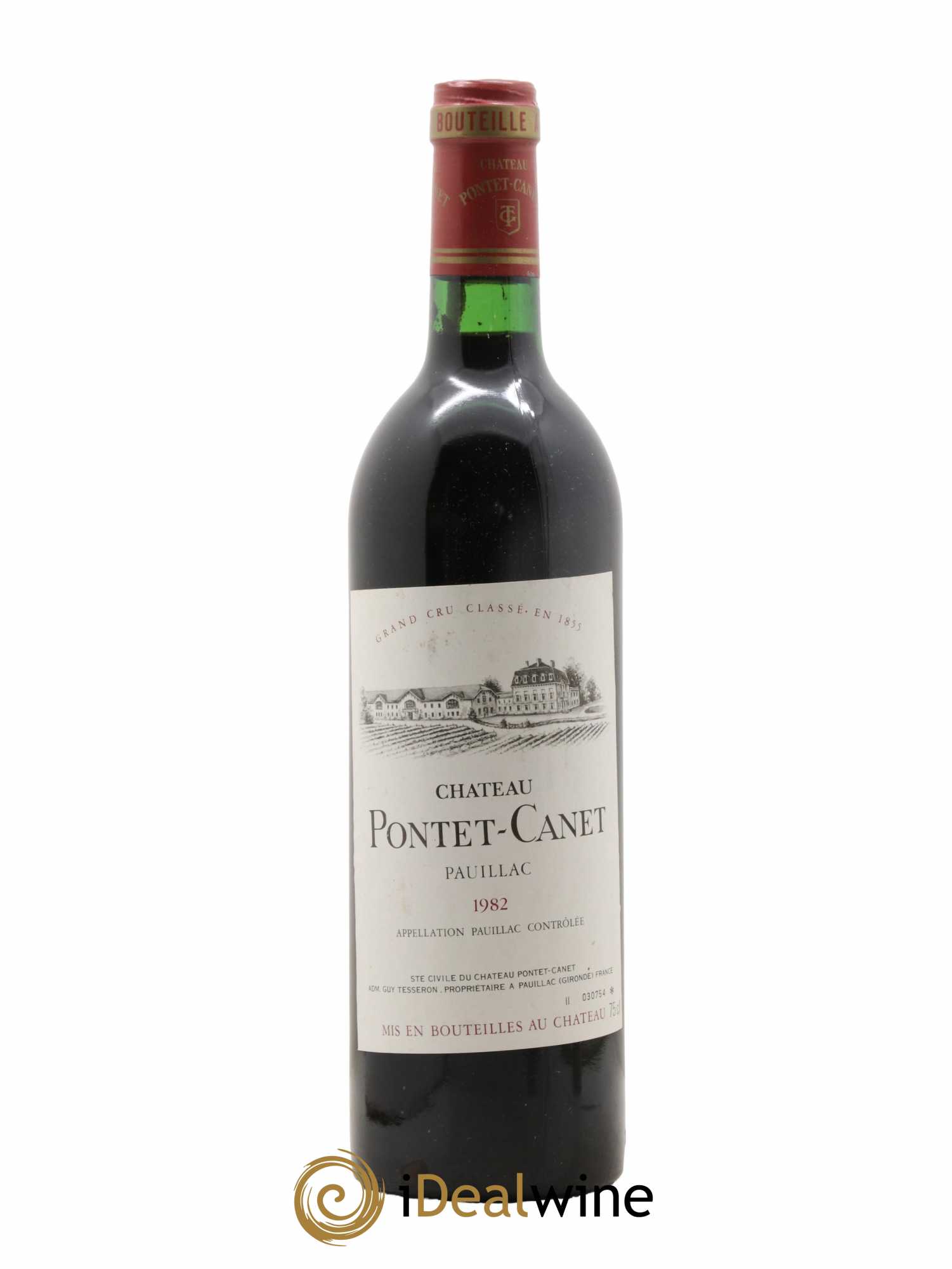 Château Pontet Canet 5ème Grand Cru Classé 1982 - Lot de 1 bouteille - 0