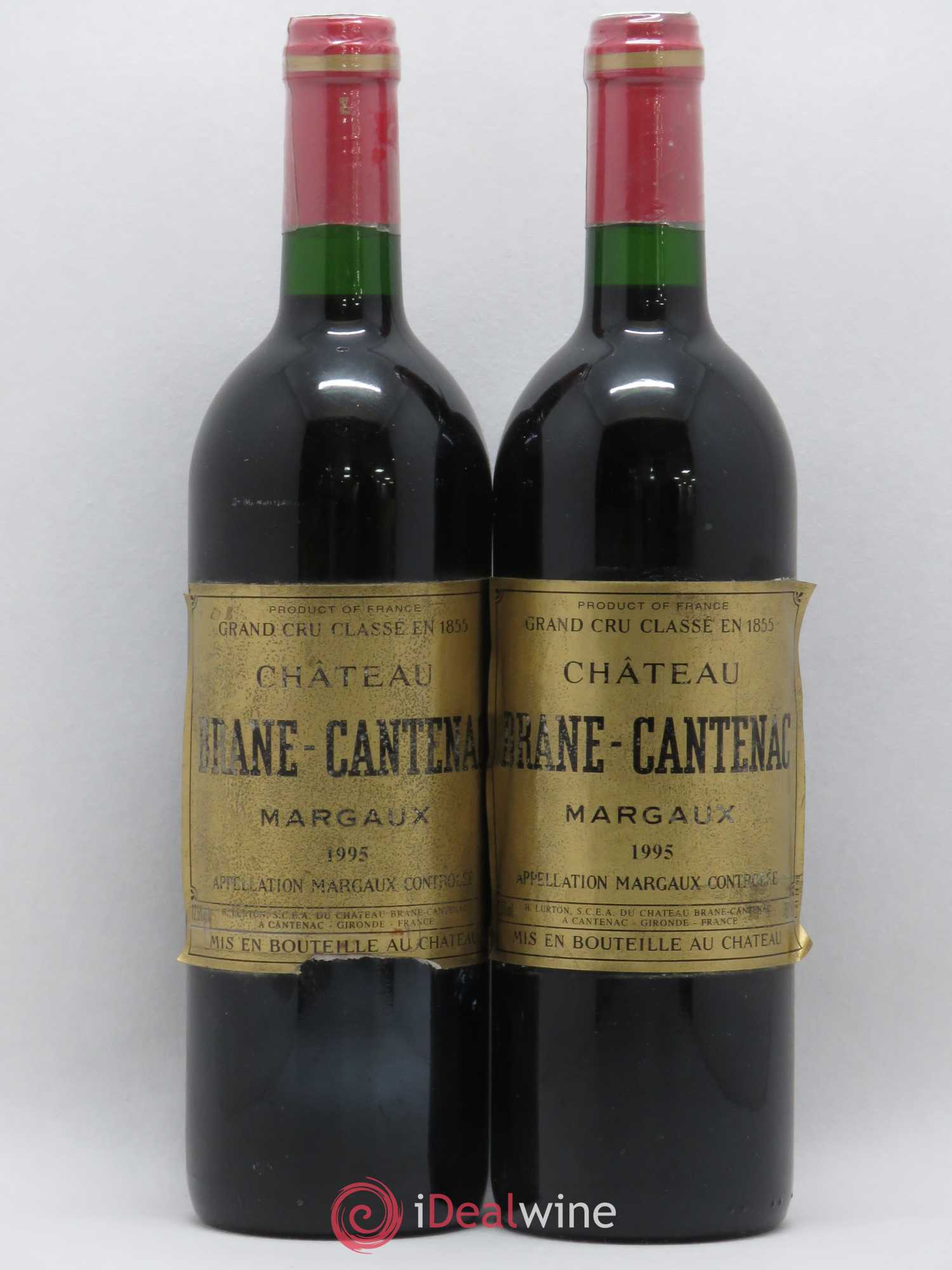 Château Brane Cantenac 2ème Grand Cru Classé 1995 - Lot de 2 bouteilles - 0