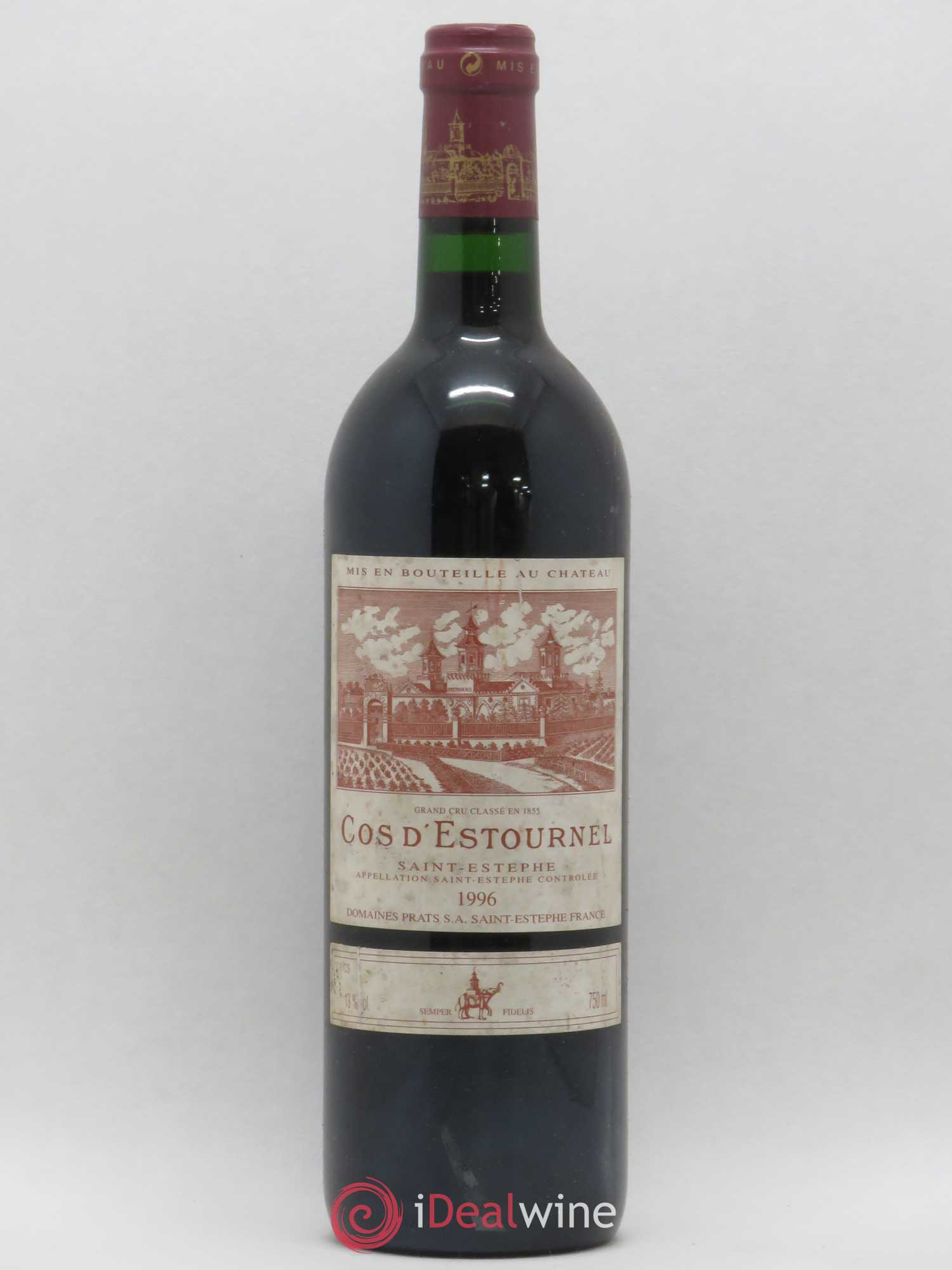 Cos d'Estournel 2ème Grand Cru Classé 1996 - Lot de 1 bouteille - 0