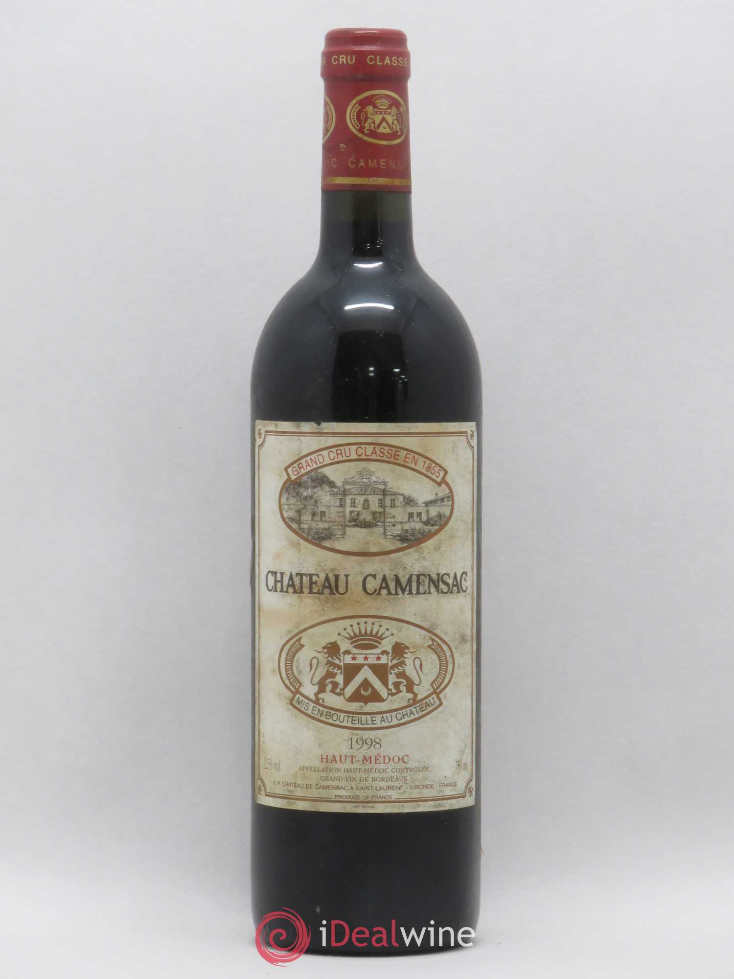 Château Camensac 5ème Grand Cru Classé 1998 - Lot de 1 bouteille - 0