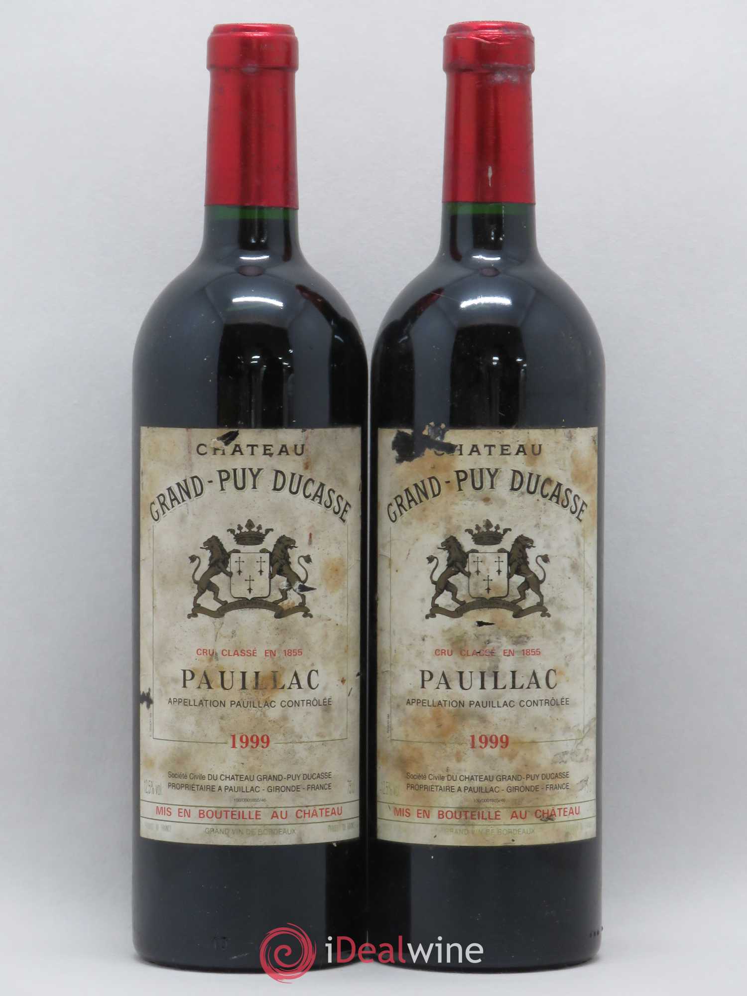 Château Grand Puy Ducasse 5ème Grand Cru Classé 1999 - Lot de 2 bouteilles - 0