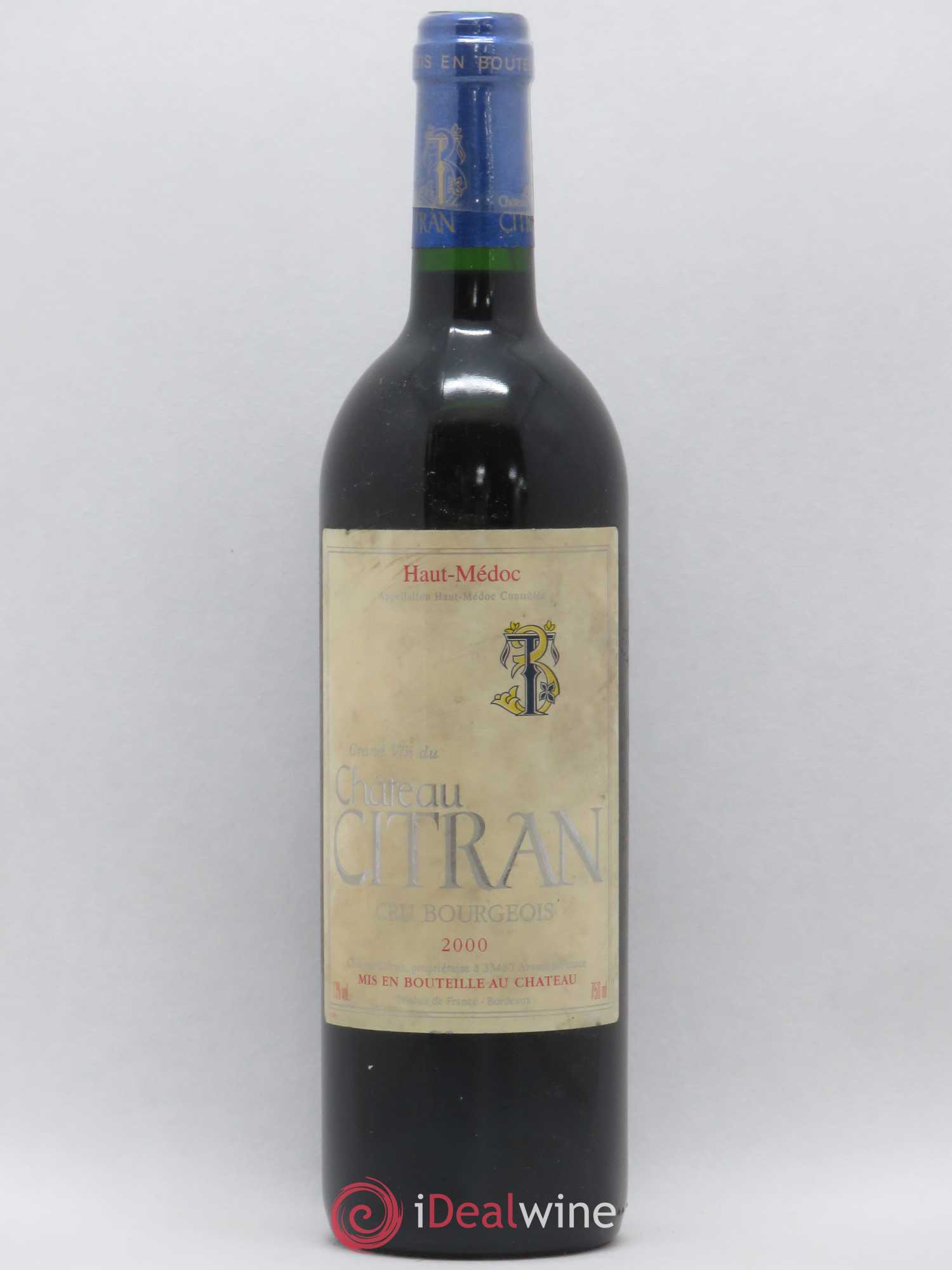 Château Citran Cru Bourgeois 2000 - Lot de 1 bouteille - 0