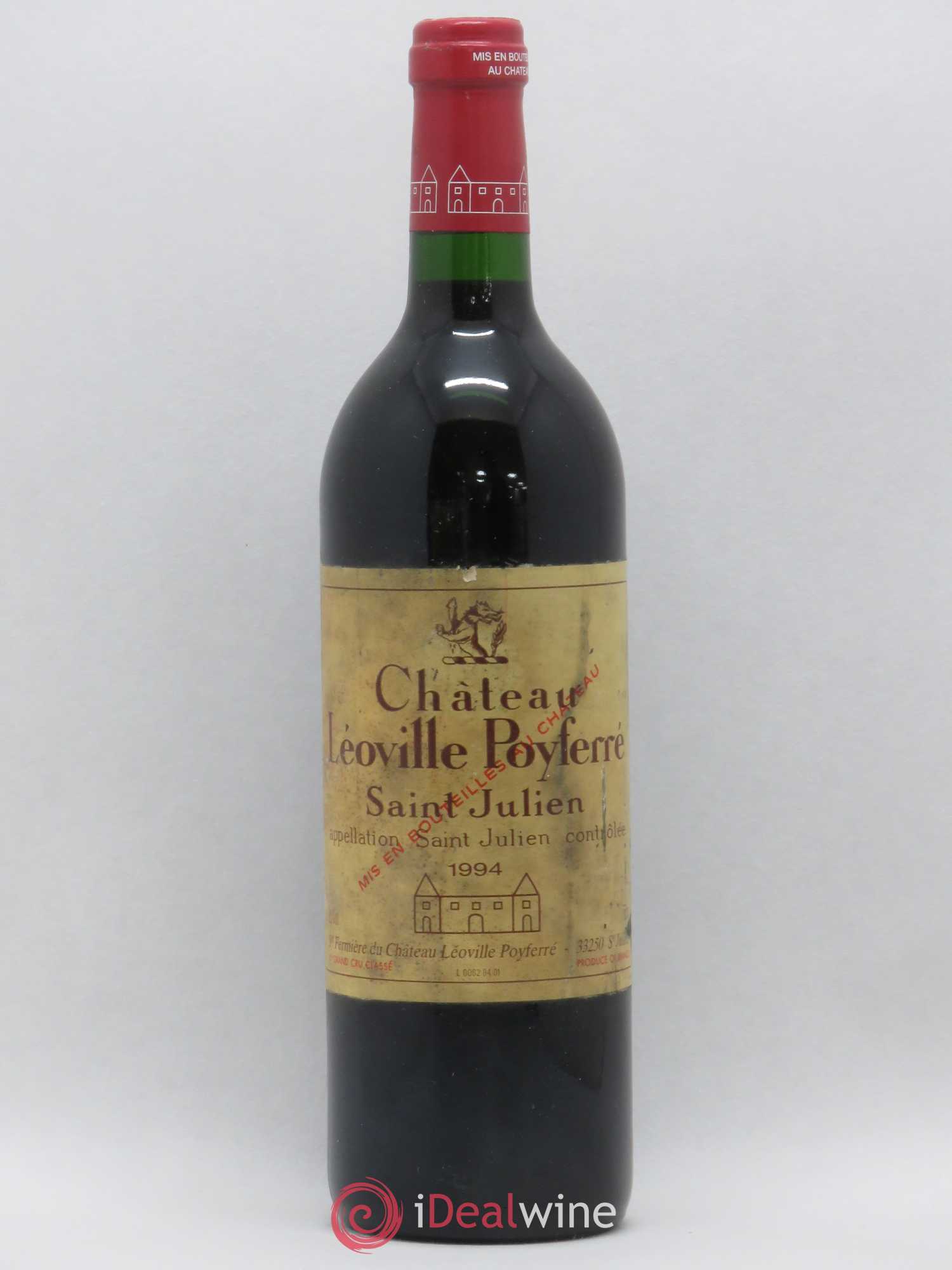 Château Léoville Poyferré 2ème Grand Cru Classé 1994 - Lot de 1 bouteille - 0