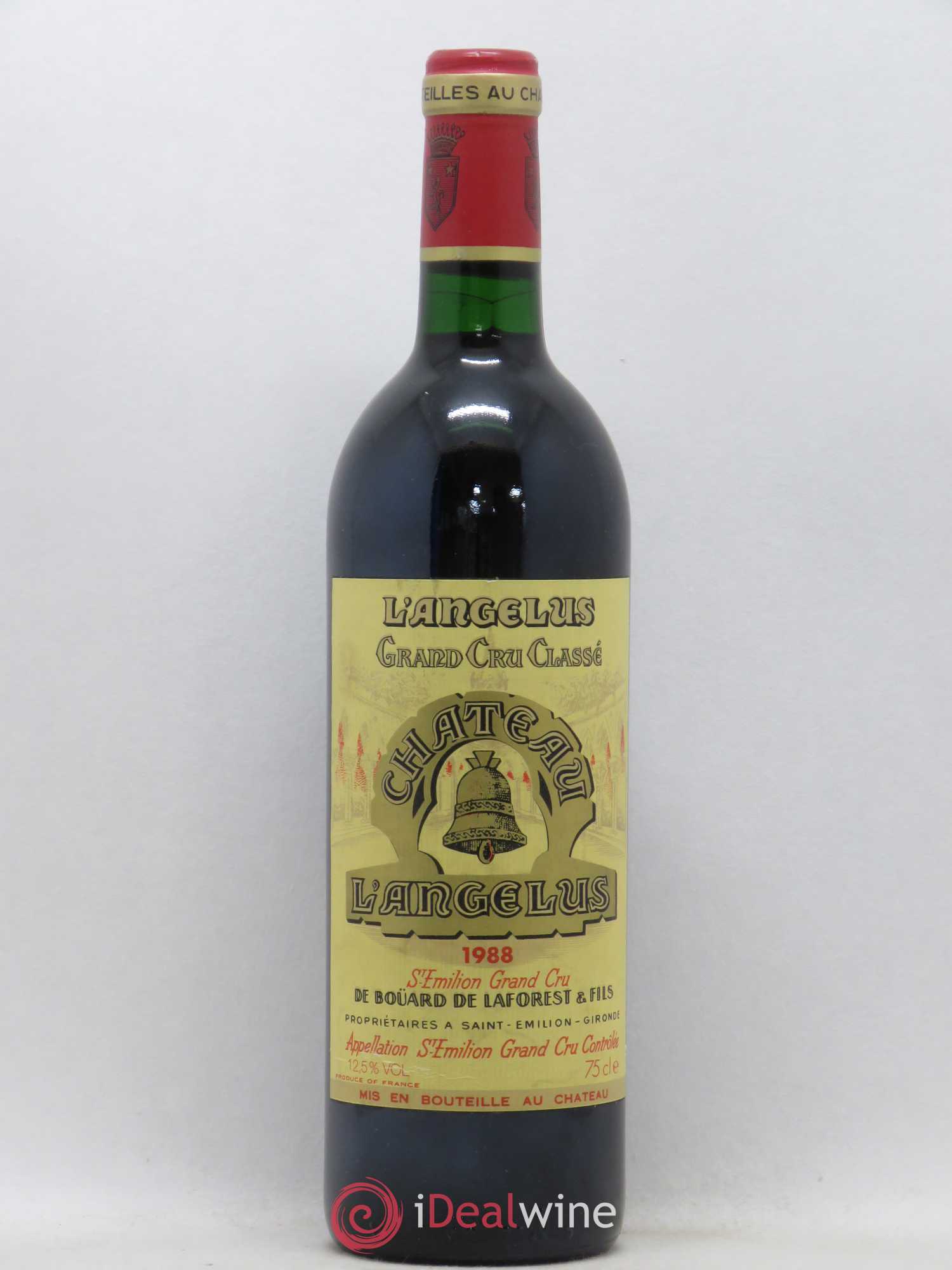 Château Angélus 1er Grand Cru Classé A 1988 - Lot de 1 bouteille - 0