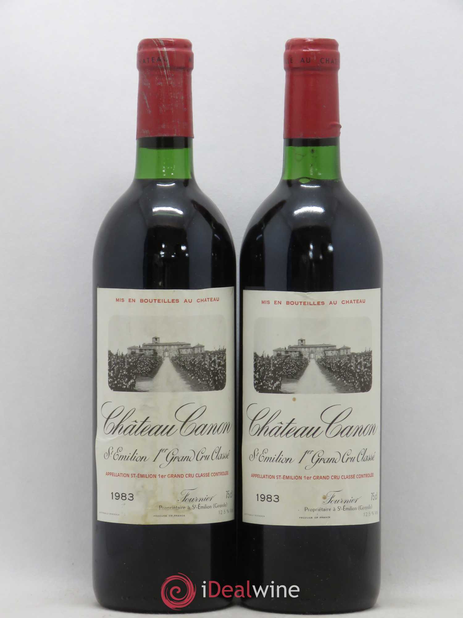 Château Canon 1er Grand Cru Classé B 1983 - Lot de 2 bouteilles - 0