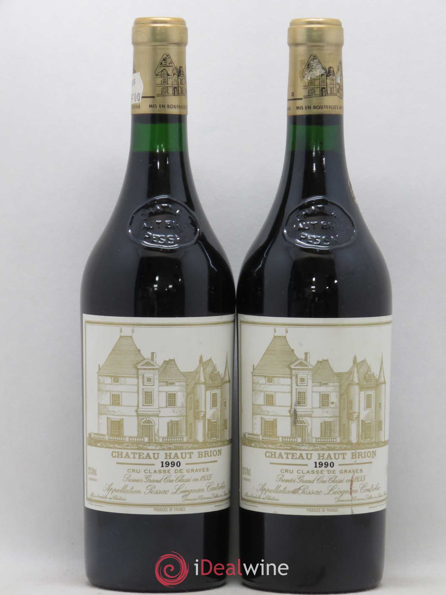 Château Haut Brion 1er Grand Cru Classé 1990 - Lot de 2 bouteilles - 0