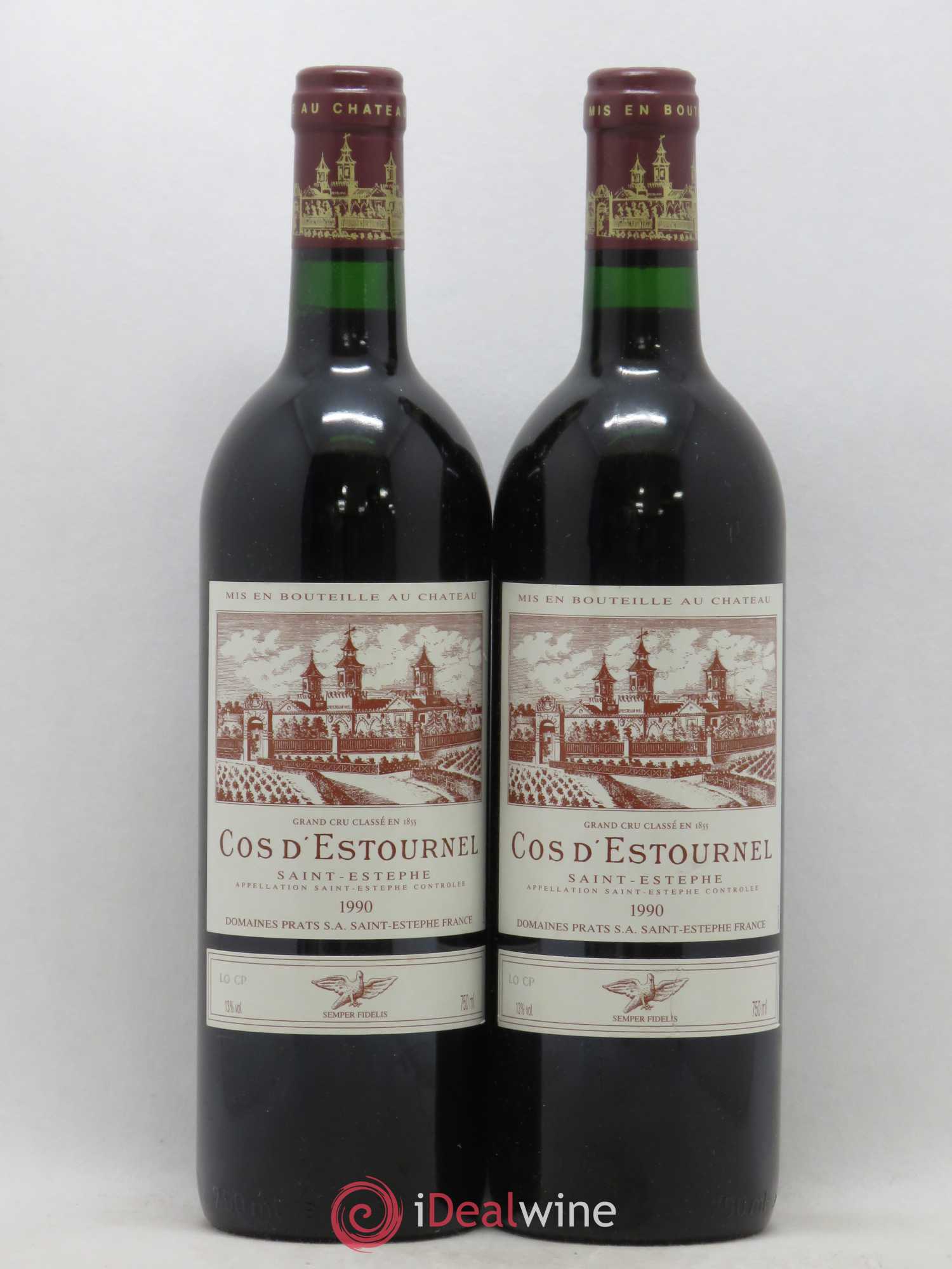 Cos d'Estournel 2ème Grand Cru Classé 1990 - Lot de 2 bouteilles - 0