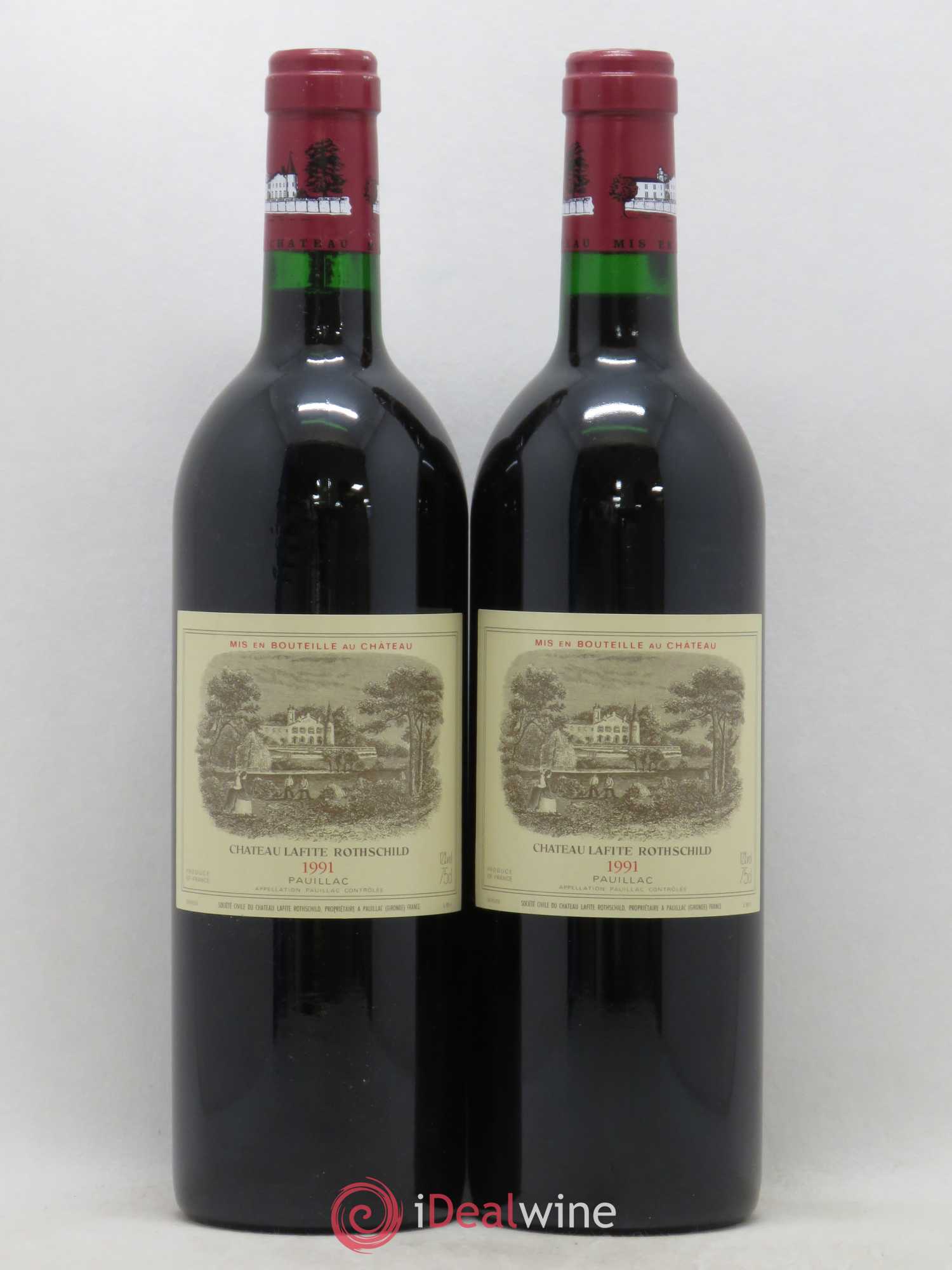 Château Lafite Rothschild 1er Grand Cru Classé 1991 - Lot de 2 bouteilles - 0
