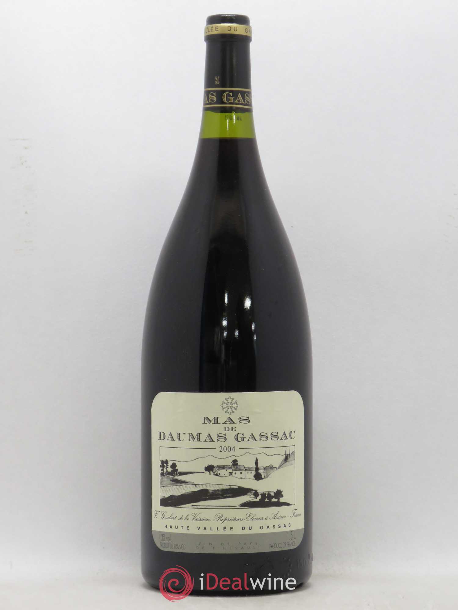 Saint-Guilhem-le-Désert - Cité d'Aniane Mas Daumas Gassac Famille Guibert de La Vaissière 2004 - Lot de 1 magnum - 0