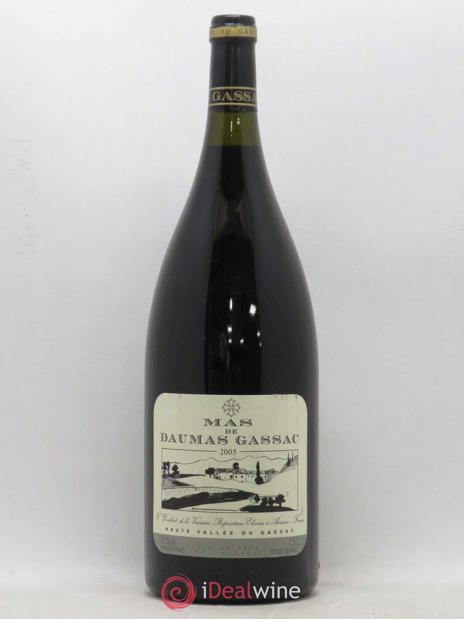 Saint-Guilhem-le-Désert - Cité d'Aniane Mas Daumas Gassac Famille Guibert de La Vaissière 2005 - Lot de 1 magnum - 0
