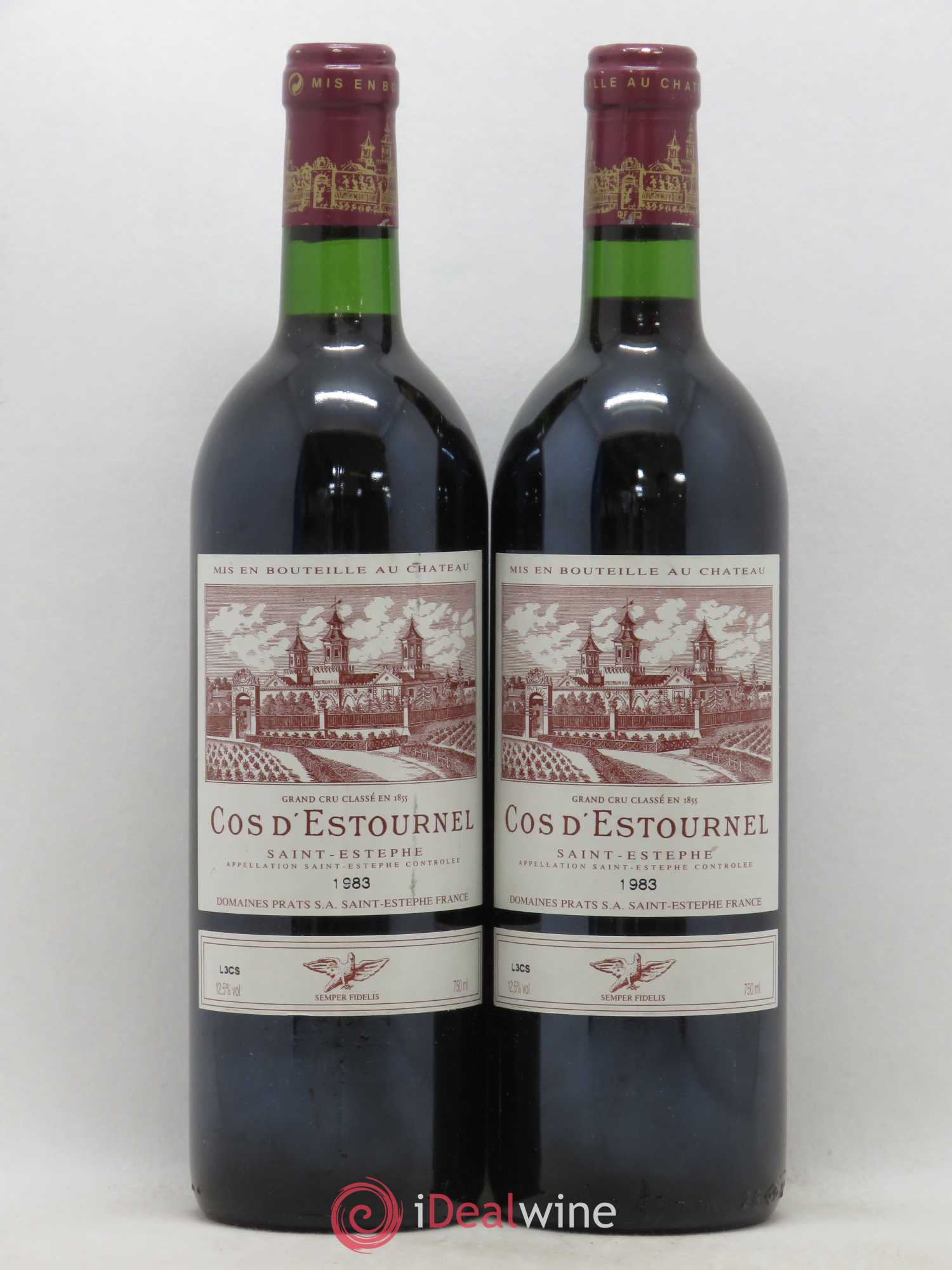 Cos d'Estournel 2ème Grand Cru Classé 1983 - Lot de 2 bouteilles - 0