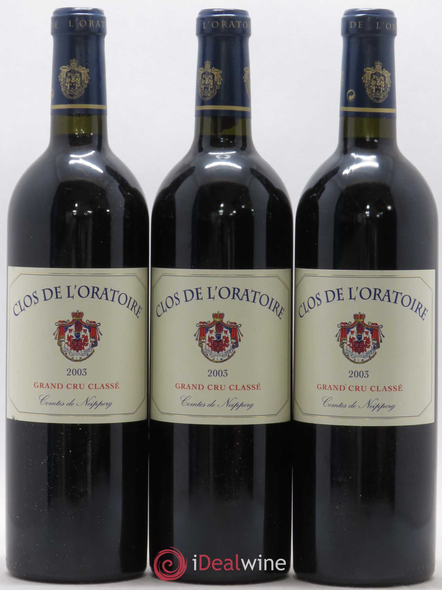 Clos de l'Oratoire Grand Cru Classé 2003 - Lot de 12 bouteilles - 1